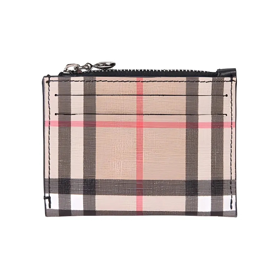 Burberry Кошелек с покрытием держатель для карт женский цвет хаки