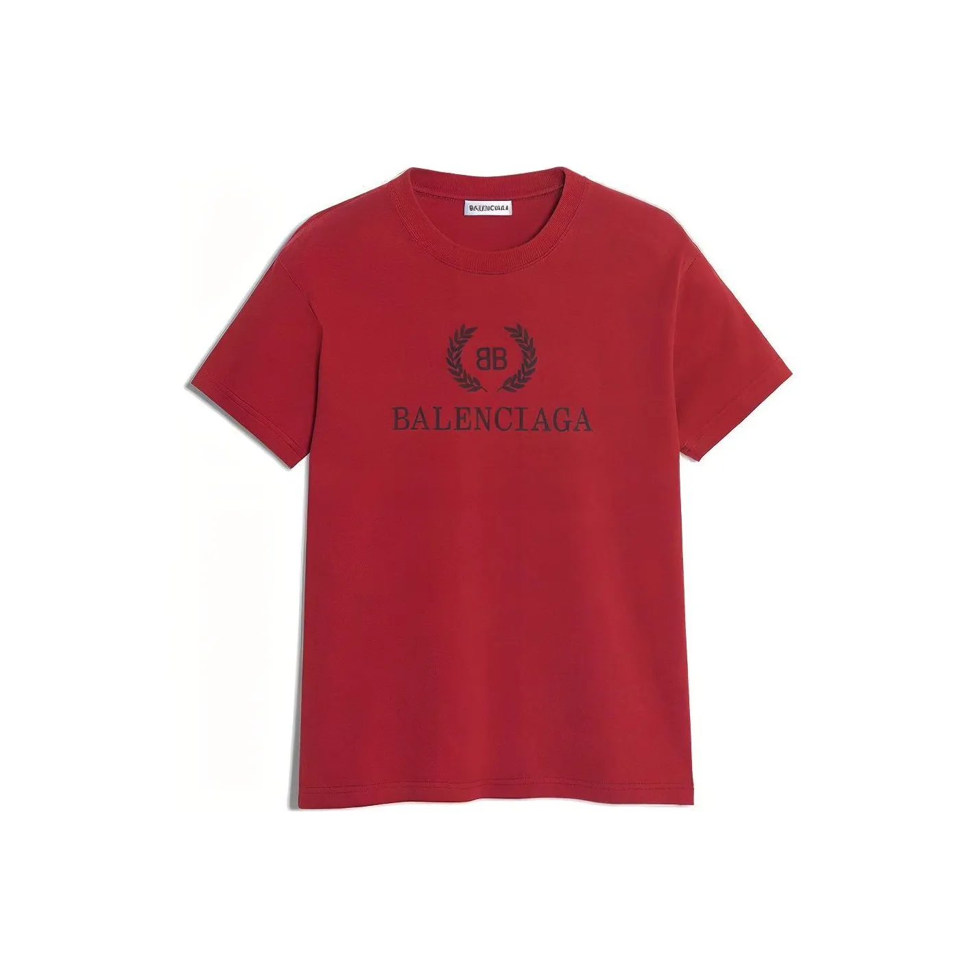 Balenciaga T Shirt Men's Red Loose Fit