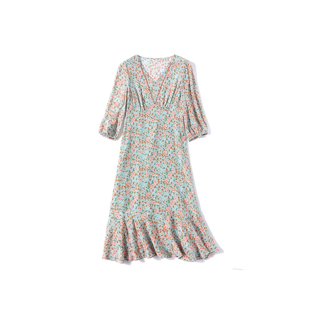 Devanro Короткий рукав Платье Женское