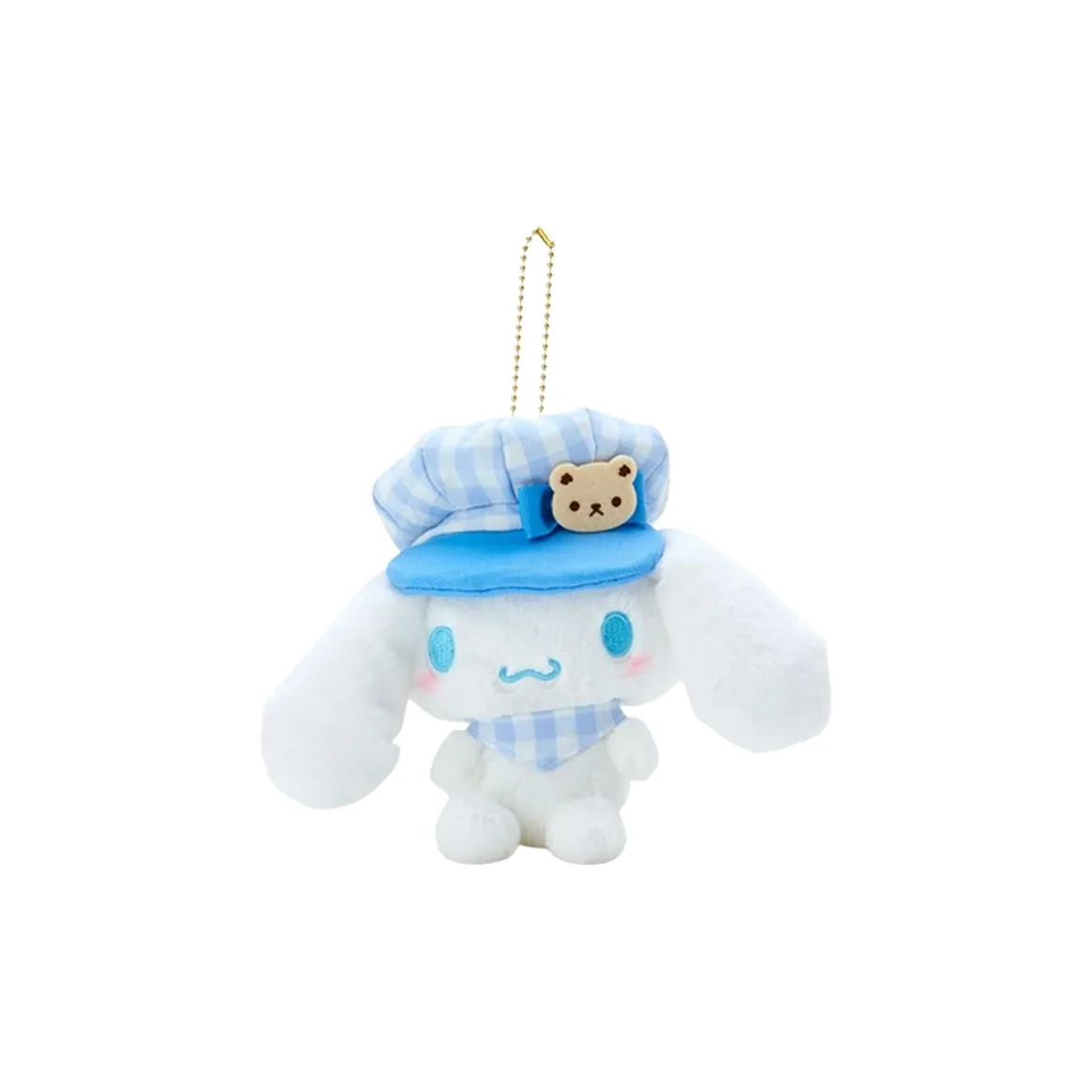 Санрио Cinnamoroll Colorful Клетчатый Бейсболка Кукла Плюшевая Подвеска 14 см Высота