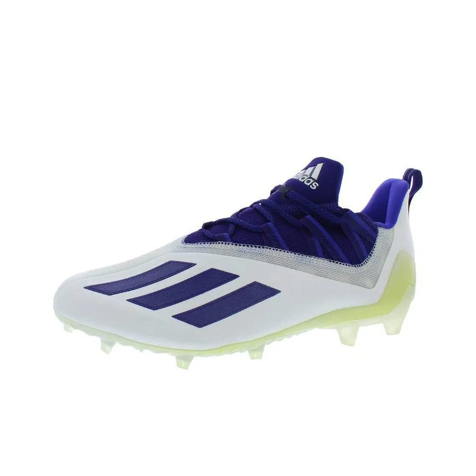 Adidas Adizero Cleats Anti Slip Wear Resistant Soccer Shoes Men's White Purple