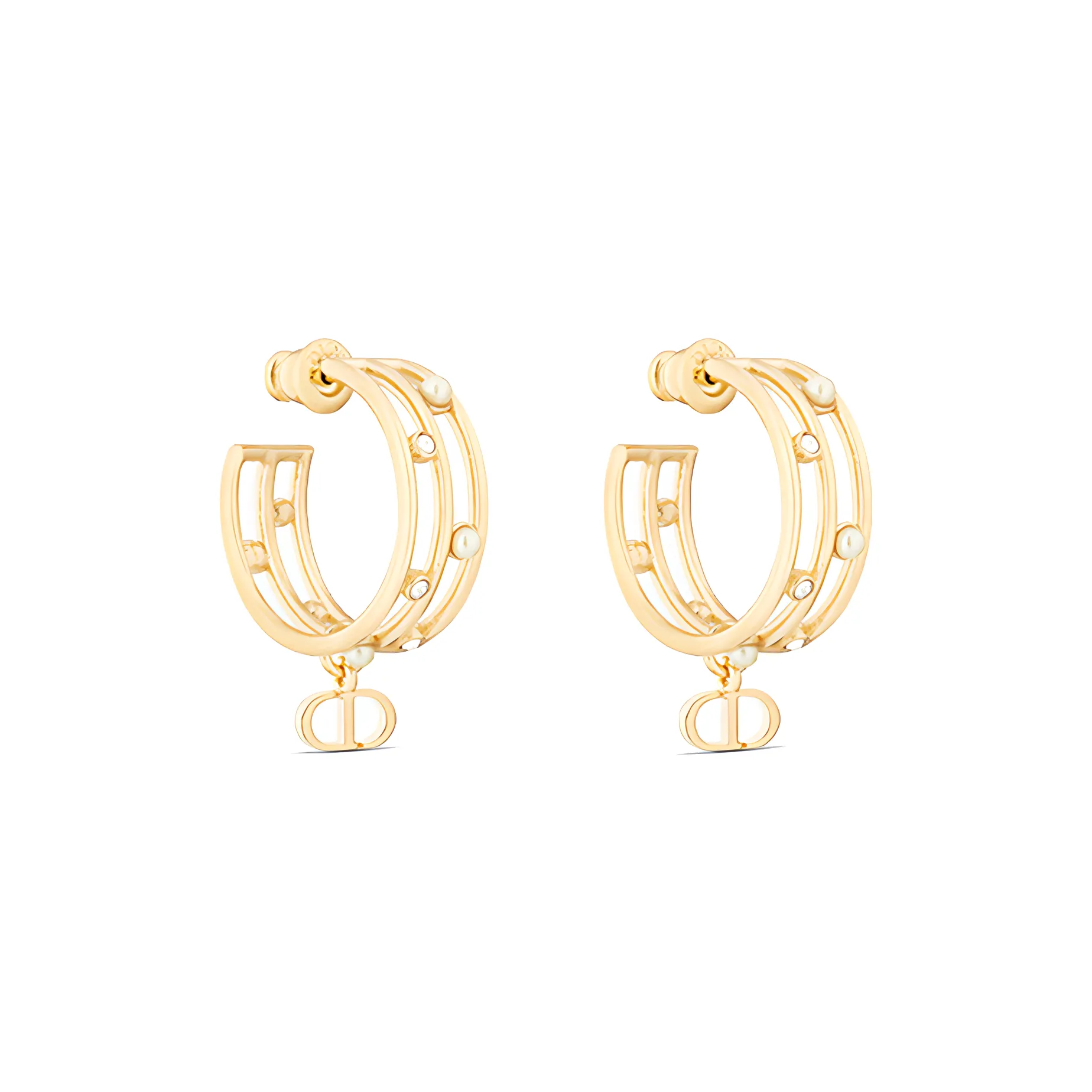 DIOR Metal Earrings Women's Gold