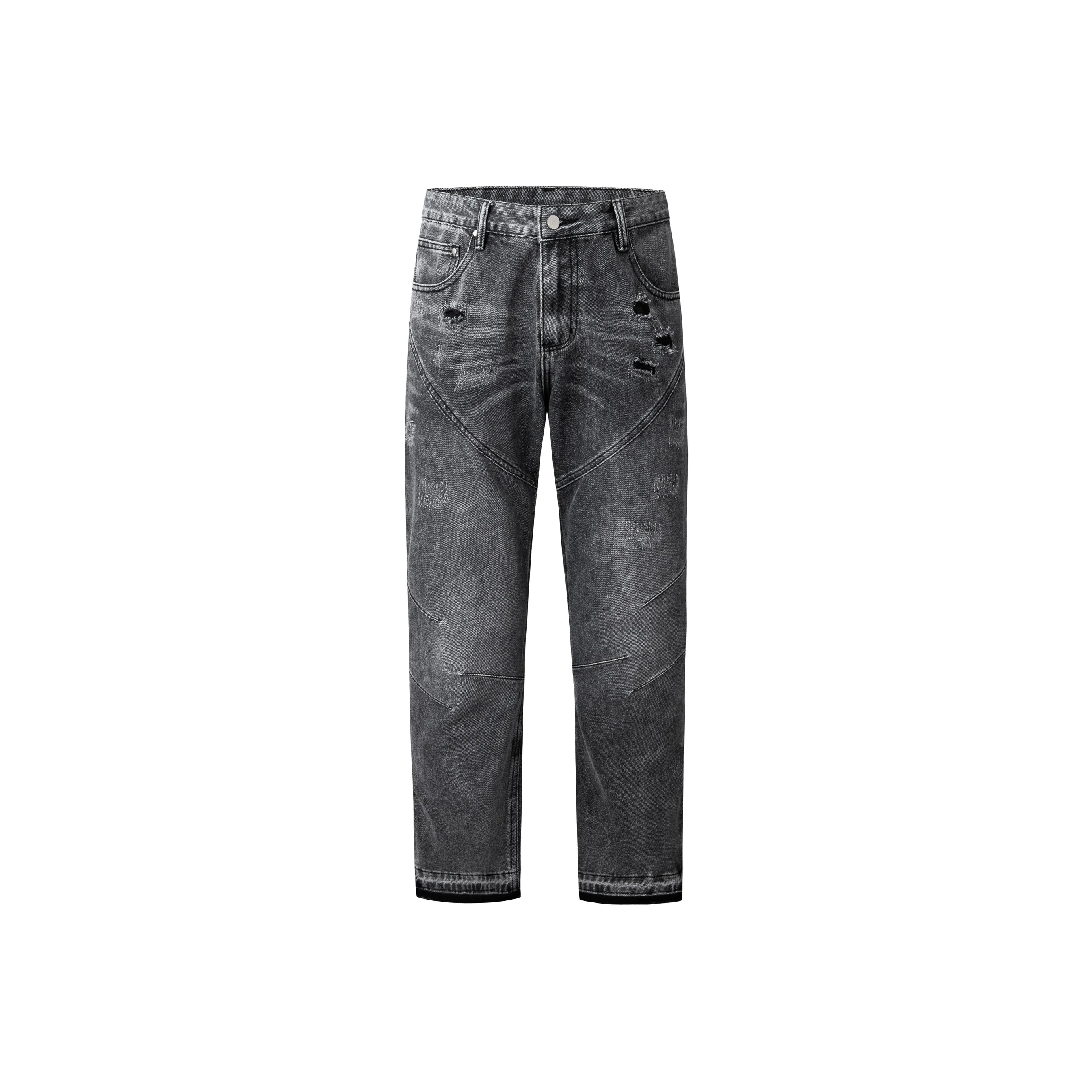 GTRG Jeans Unisex Black Gray Color
