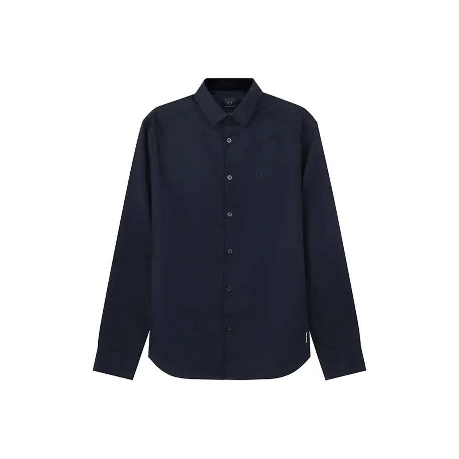 ARMANI EXCHANGEAE FW22 Рубашка Мужская Морской Синий