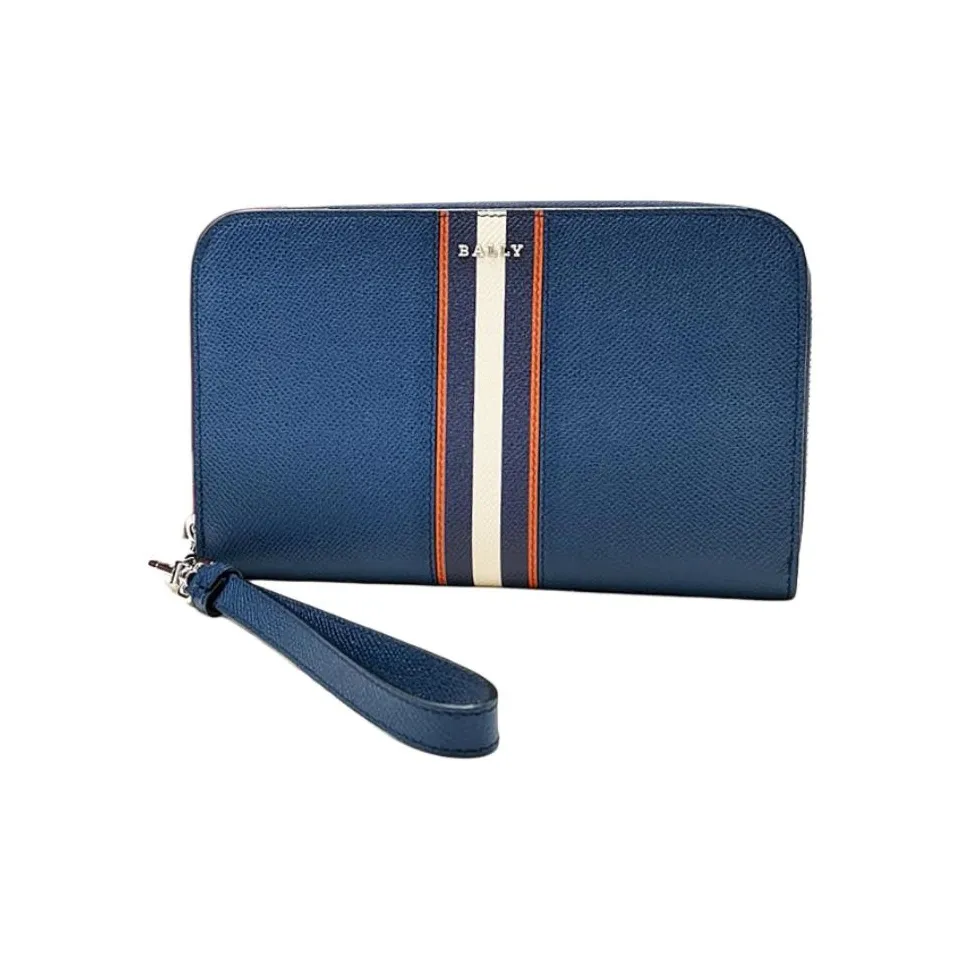 BALLY Кожа Монета Кошелек Клатч Мужской Морской Синий