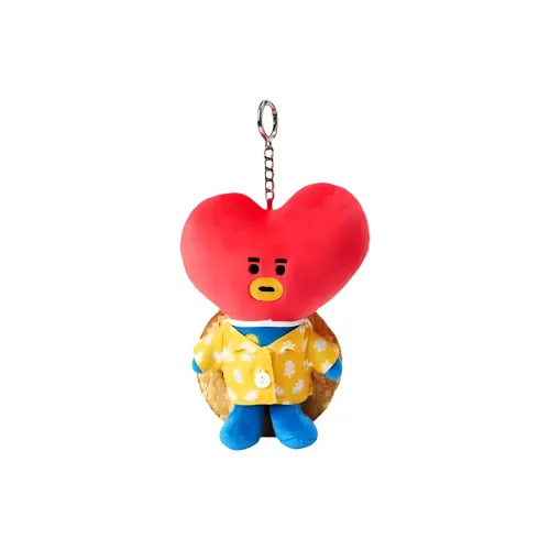 LINE FRIENDS BT21 Аксессуары для сумок Красный & Желтый & Синий Унисекс