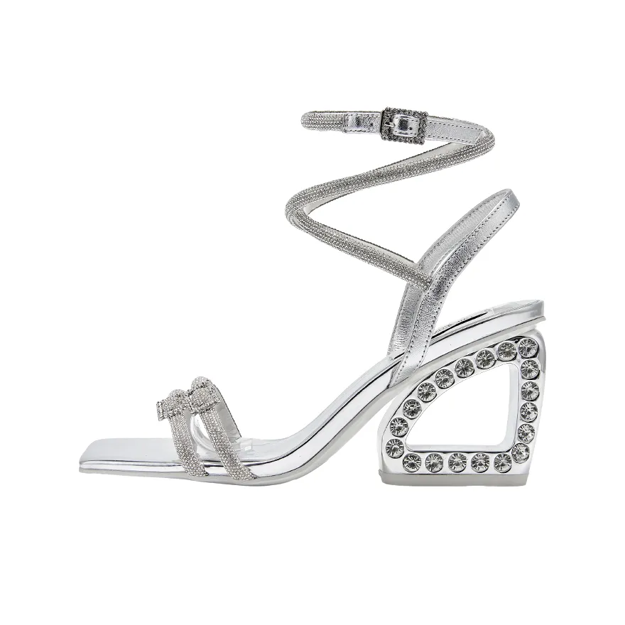 SHOESZOOO One Ремешок Сандалии 7 см Женские Серебряные