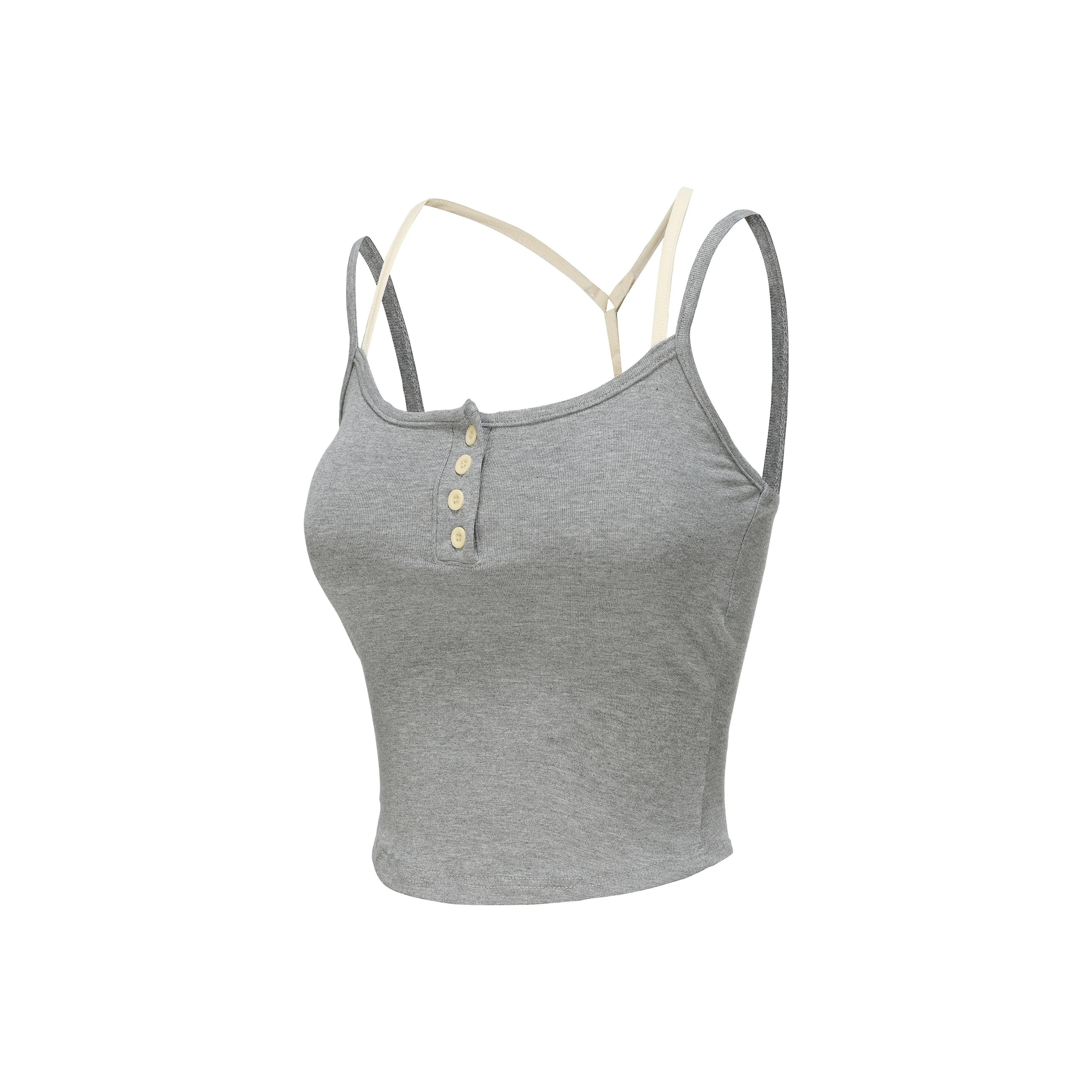BETTERSAY Топ на бретелях Женский Серый