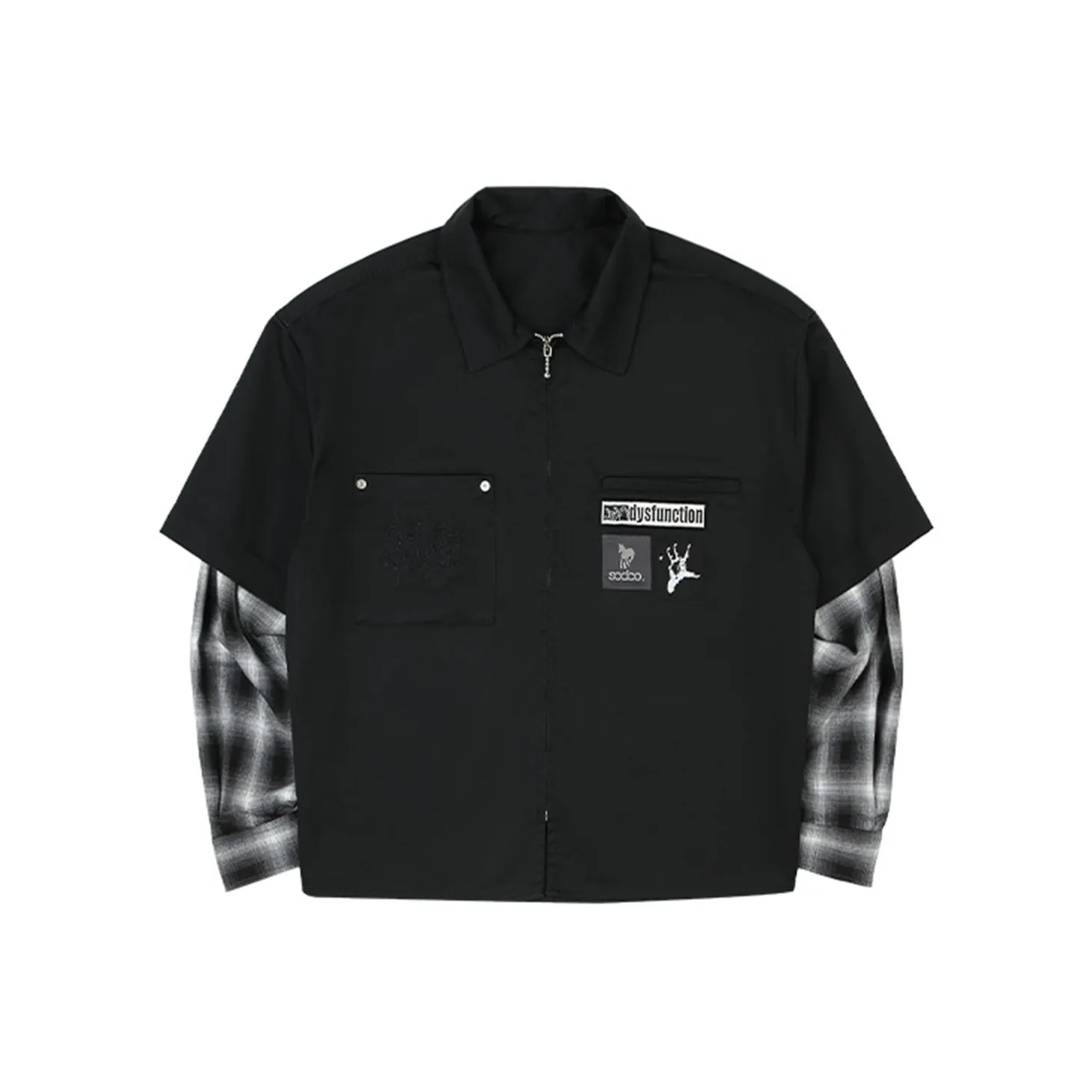 SOD Co. Светлая куртка унисекс черного цвета