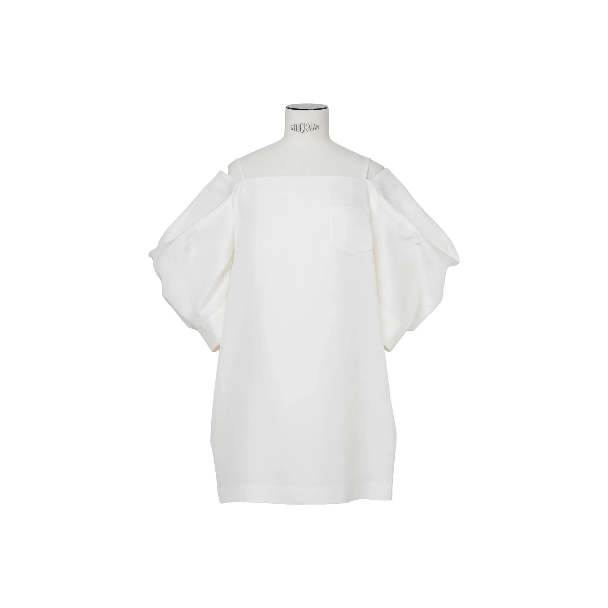 Sacai Off The Shoulder Mini Dress