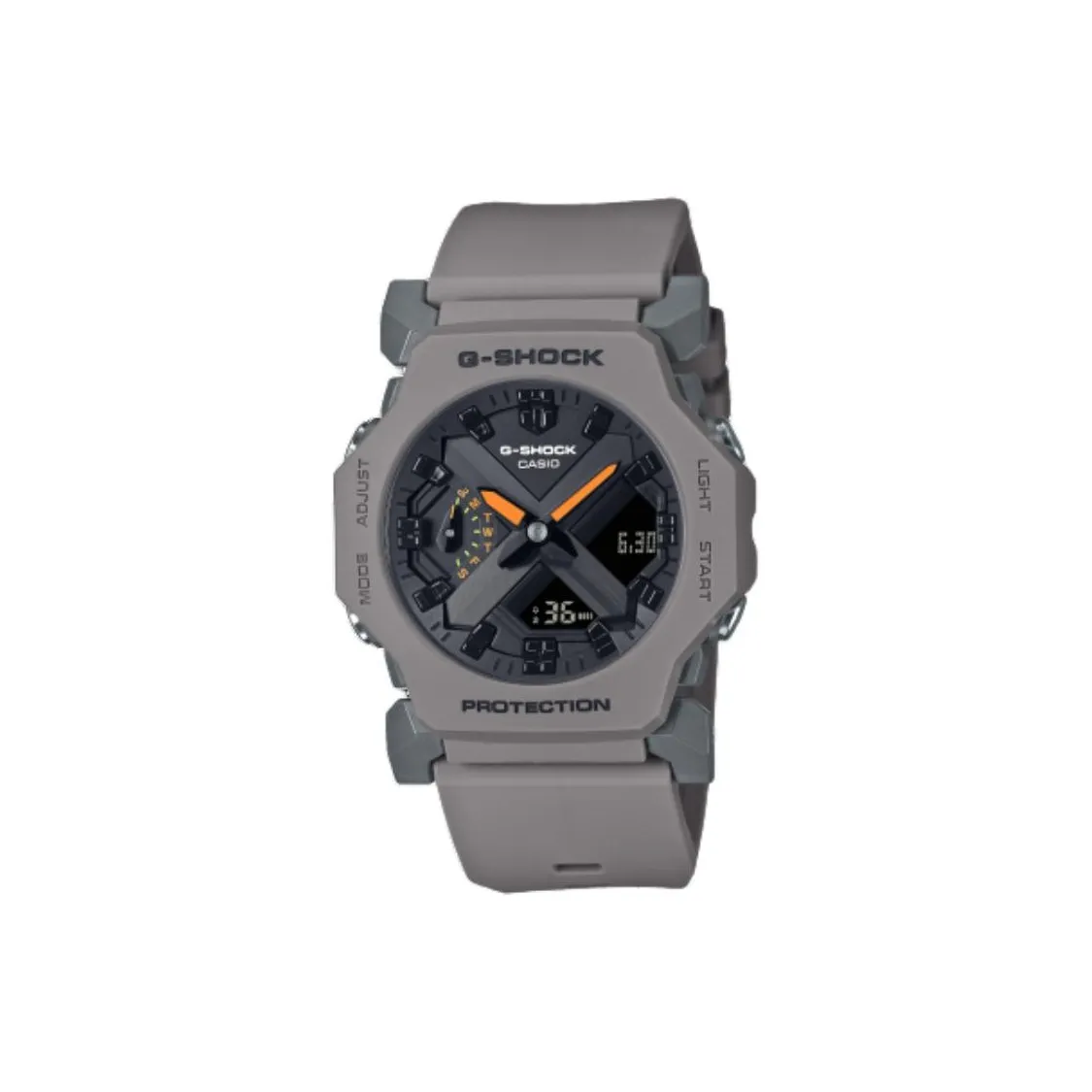 CASIO GA 2300 Collection Кварцевый механизм Смольный ремешок Часы унисекс Черный циферблат