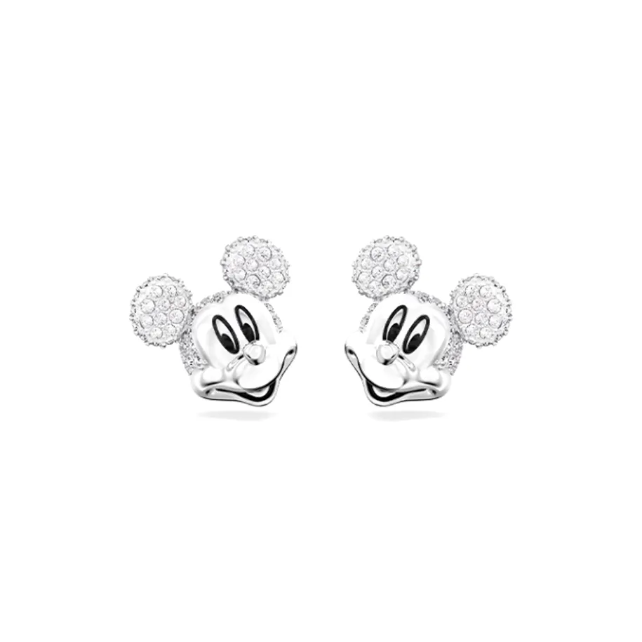 Swarovski Disney Stud Earrings Women's Silver