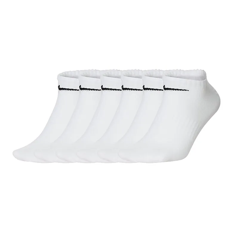 Nike Ankle Socks Unisex 6 Pack White