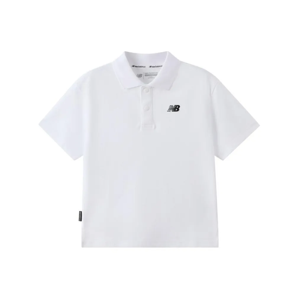 New Balance совместное брендирование Поло Белый Дети 3-7 лет