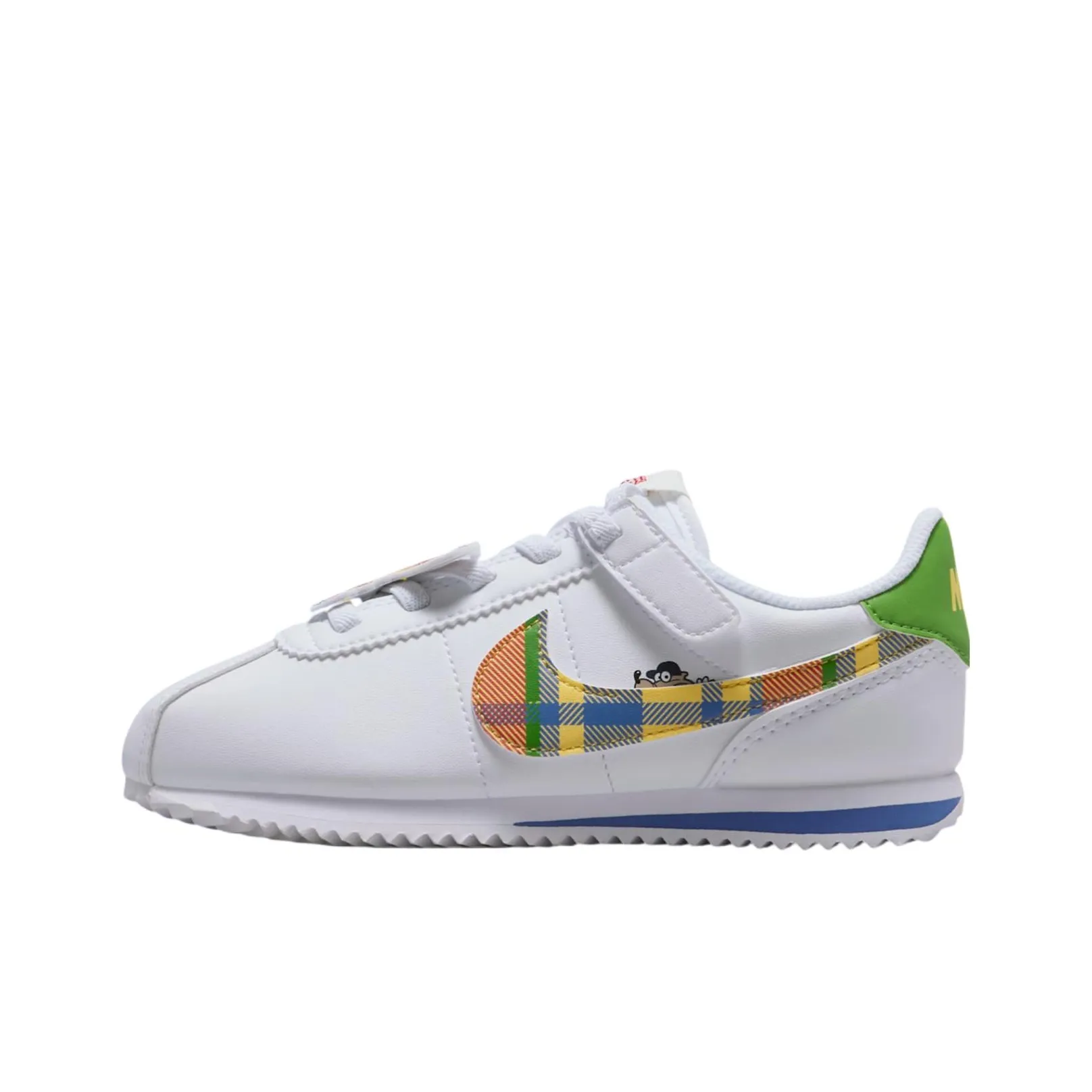 Nike Cortez Устойчивый к истиранию Низкий Топ КIDS Lifestyle Shoes Белый Детский