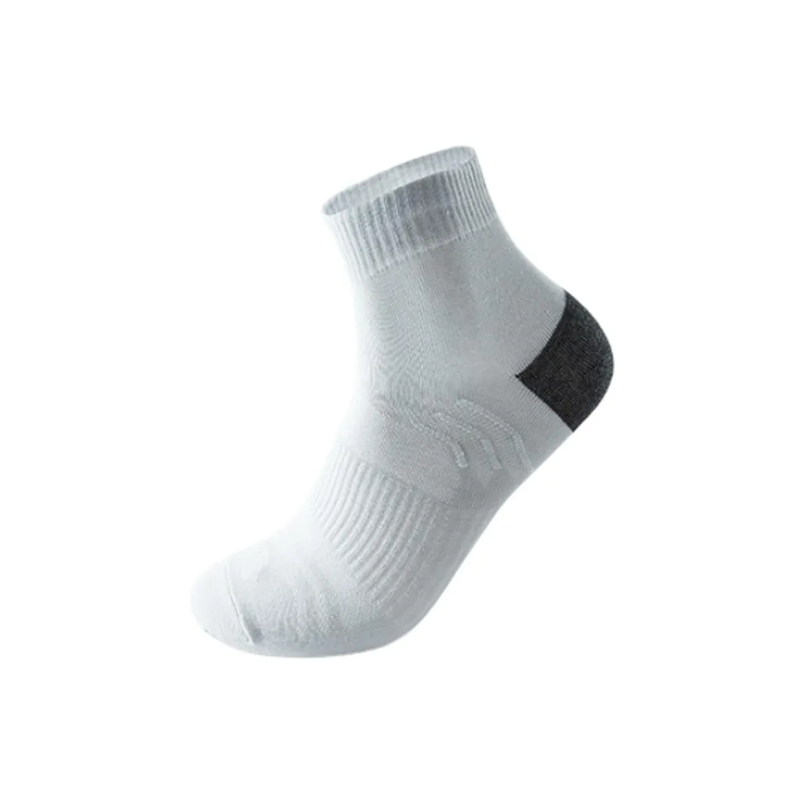 Anta Variety Training Collection Running Socks Unisex 1 Pack Cloud Gray/Dark Heather Gray