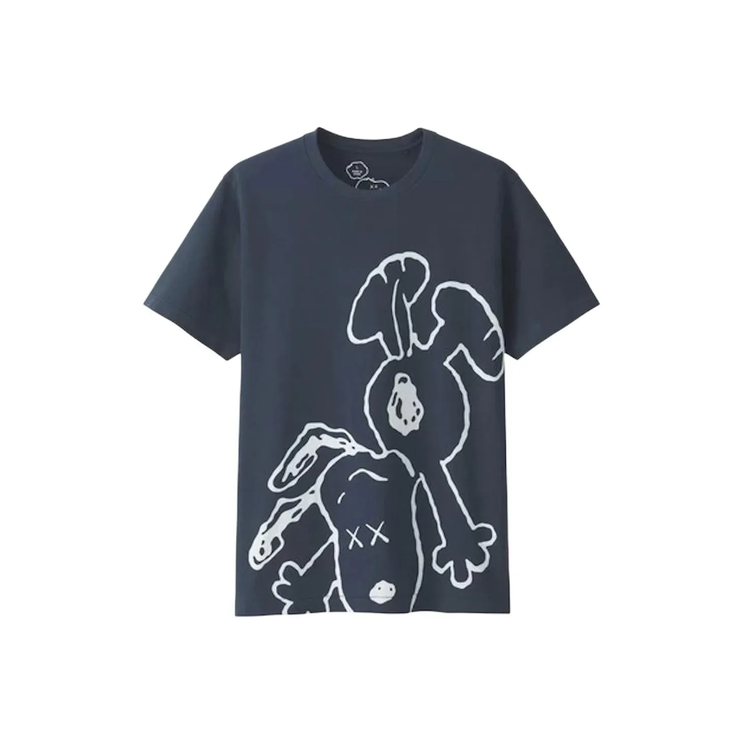 KAWS совместный бренд x UNIQLO T-рубашка мужская морского синего цвета