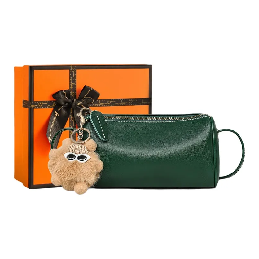 OUBOTE Сумка через плечо из коровьей кожи женская зеленая