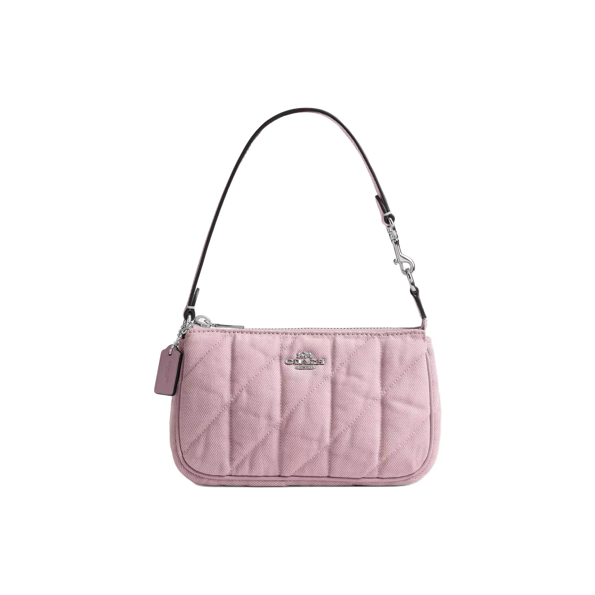 COACH Nolita Denim Bag Small Women's Carnation Pink