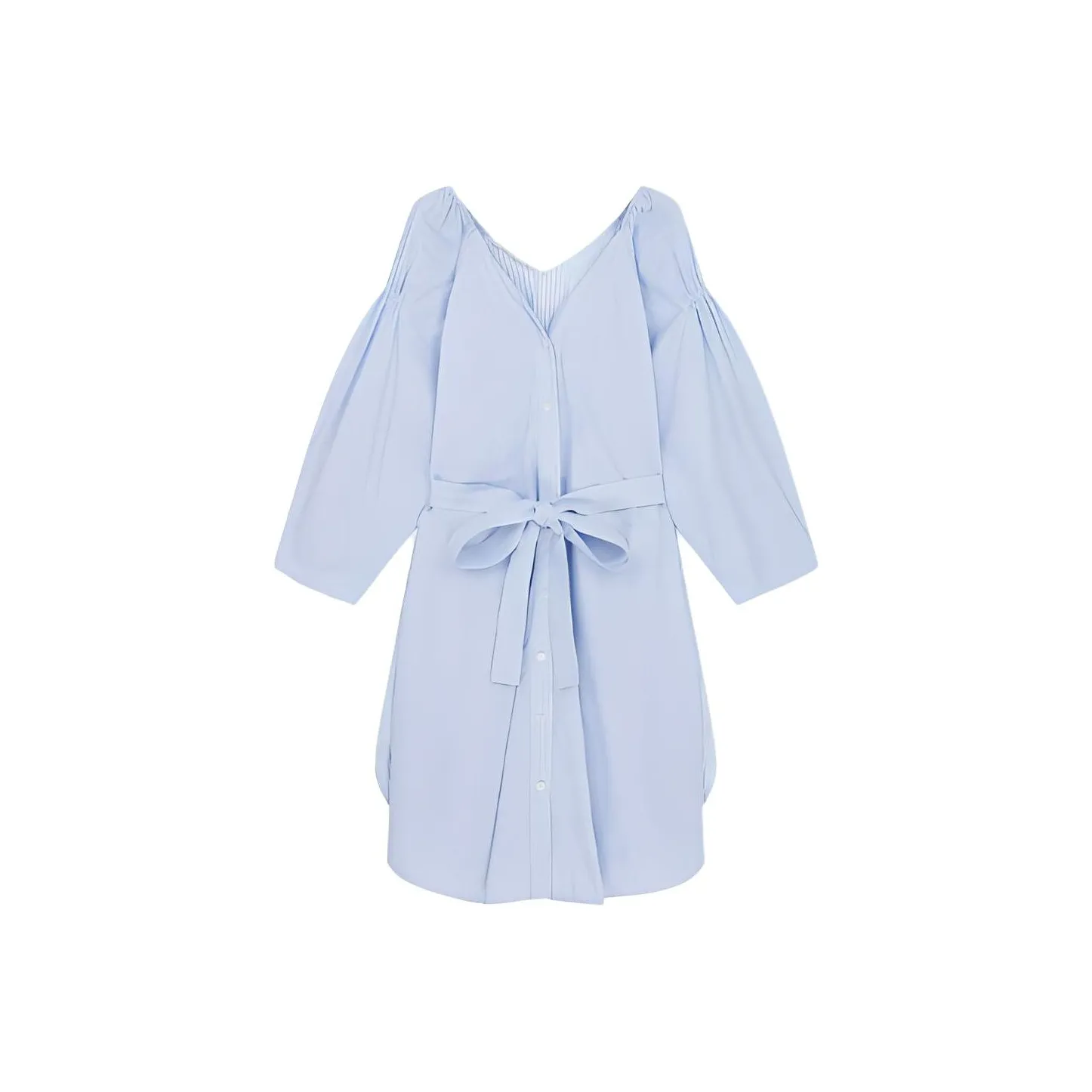 Stella McCartney Striped Belted Midi Dress