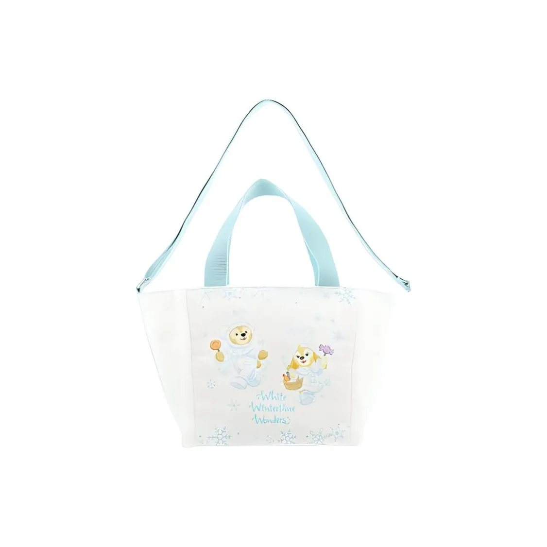 Disney Duffy и Friends Полиэстер Тоут Сумка Сумка для покупок Сумка через плечо Сумка Унисекс Белый