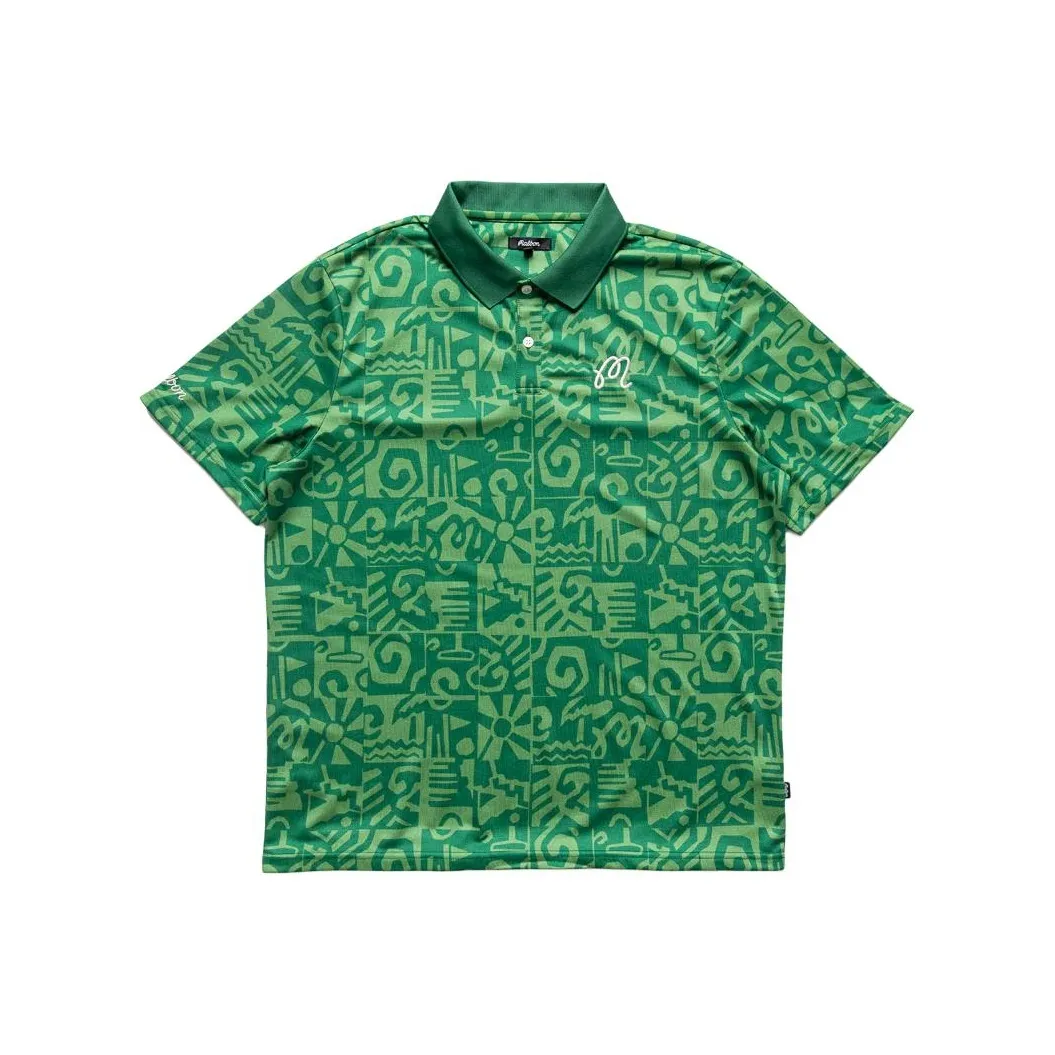 Malbon Golf Polo Shirt Men's Green