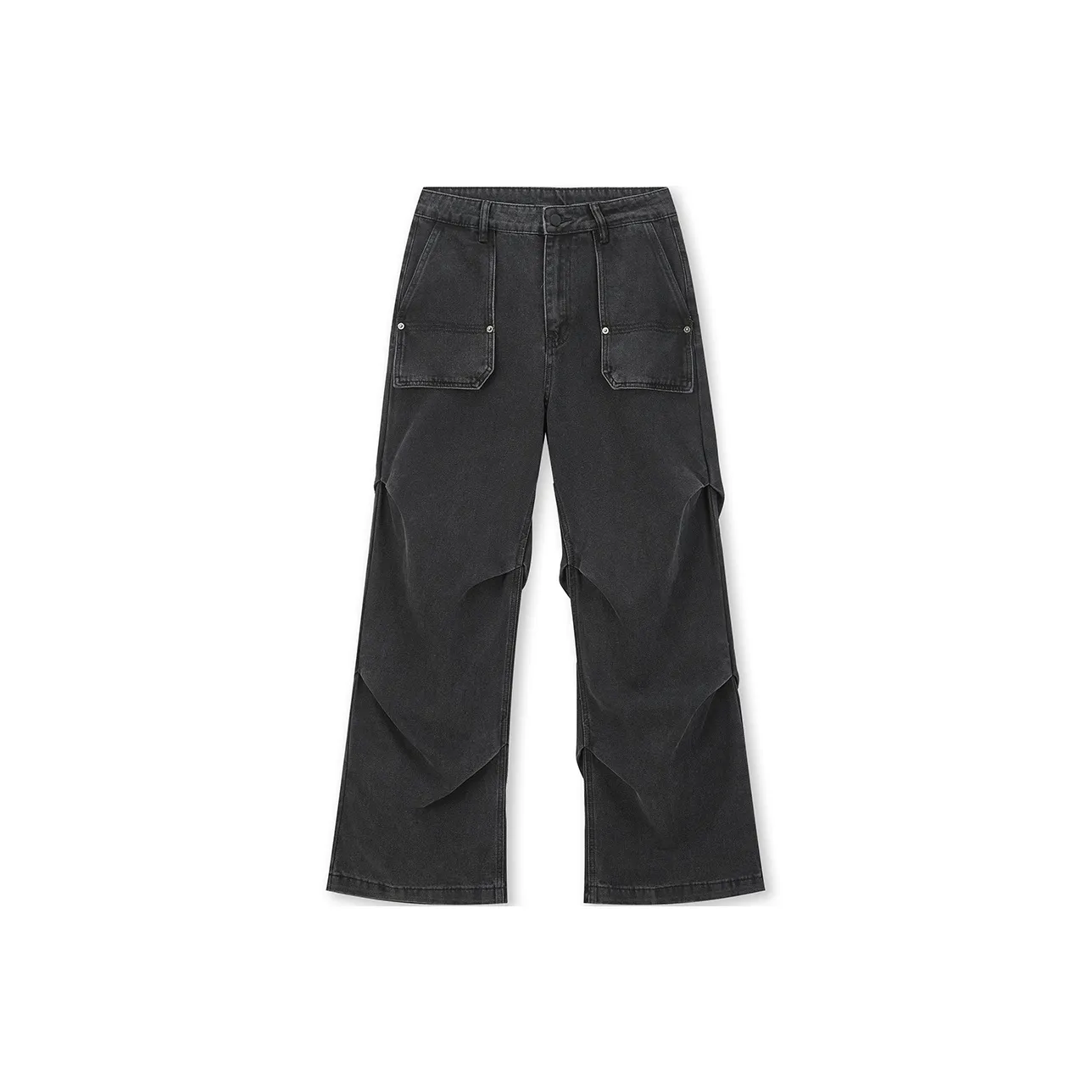 Безшовный крой, черные женские джинсы