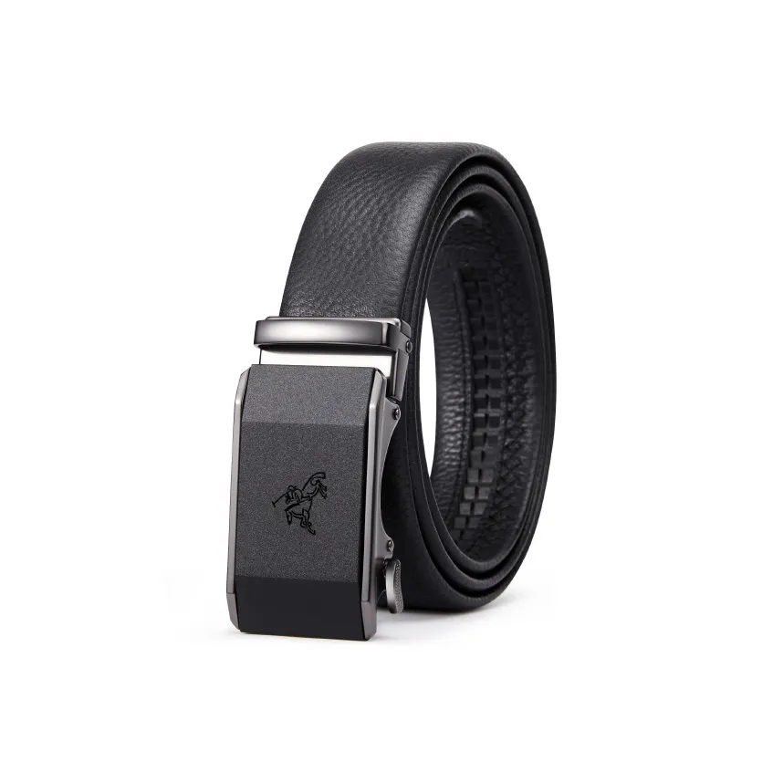 POLOMEISDO Коровья кожа Матовый Автоматическая застежка Мода Роскошь Бренд Ремень Мужской 3,5CM