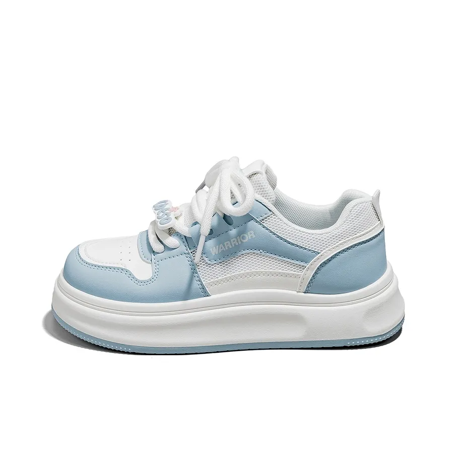 Warrior Low Топ Скейтборд Кроссовки Женские Синий Бежевый