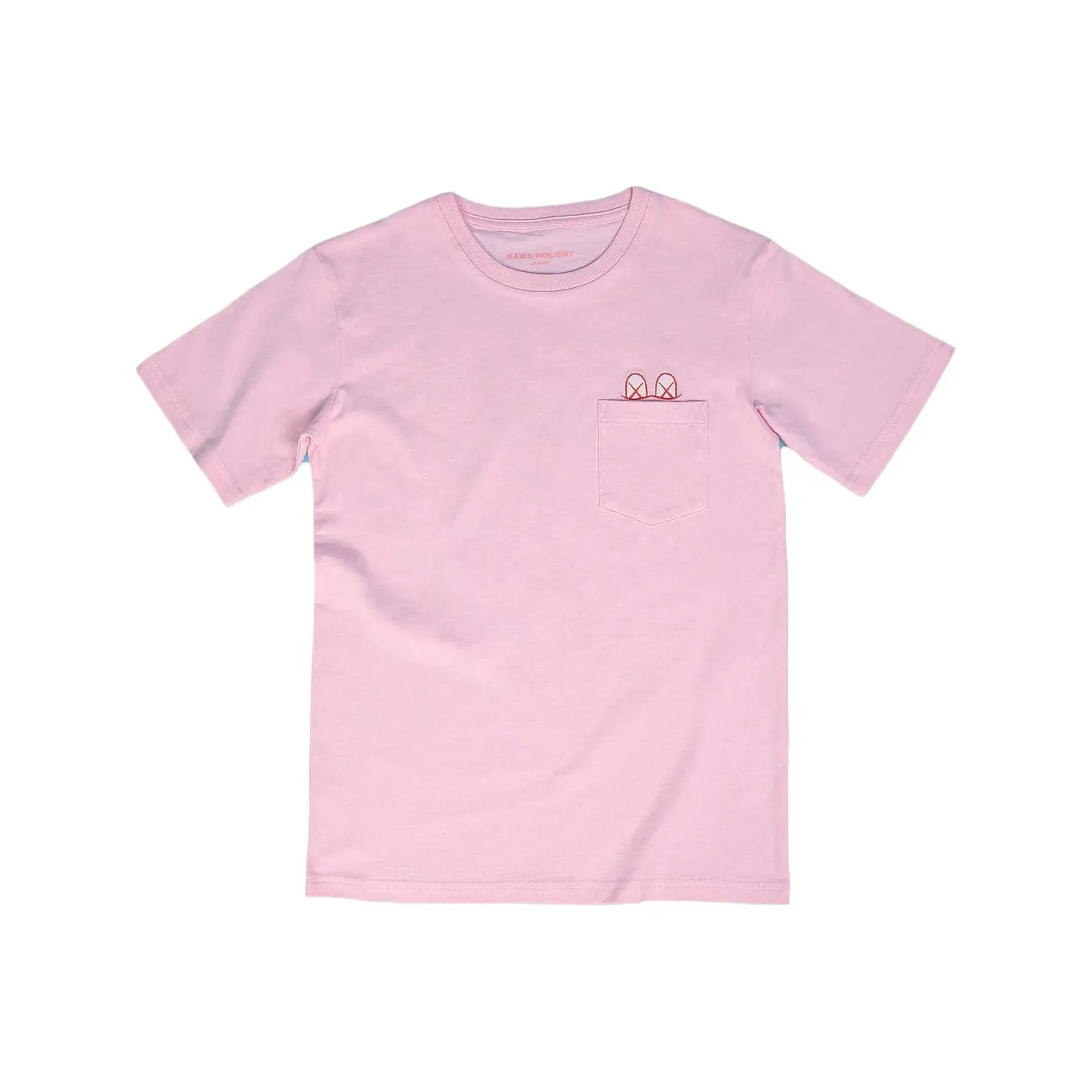 KAWS совместная розовая мужская футболка T-Shirt
