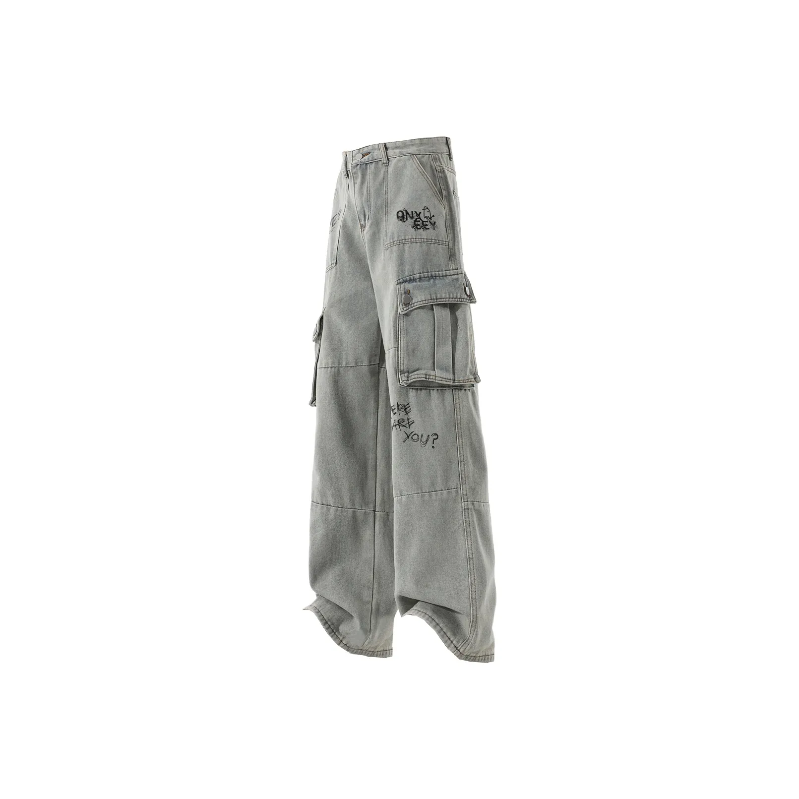 Qnxeey Jeans Unisex