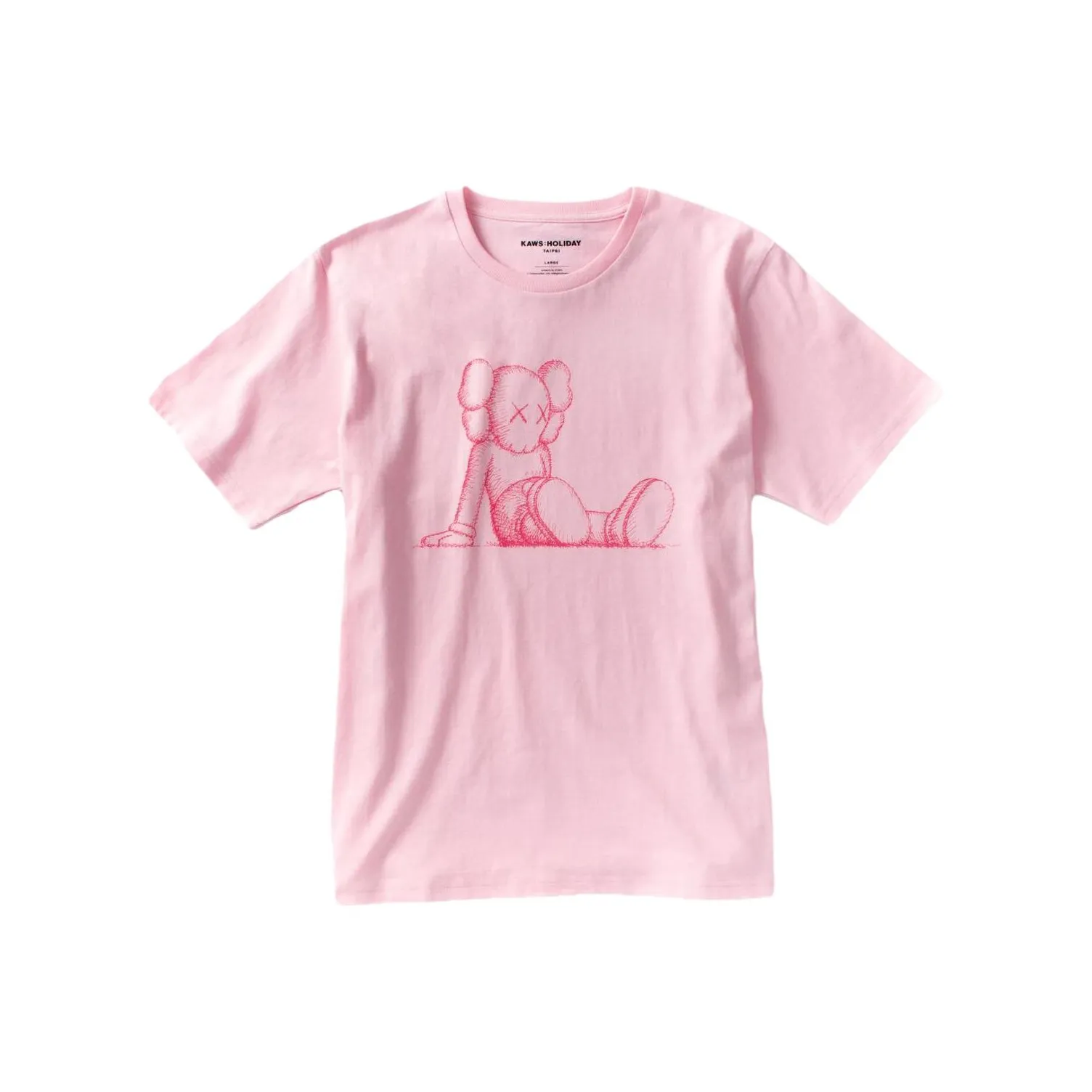 KAWS x Companion T-Shirt Мужская Розовая