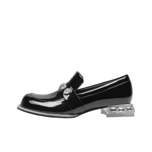 SHOESZOOO Лоферы Хепберн - черные женские