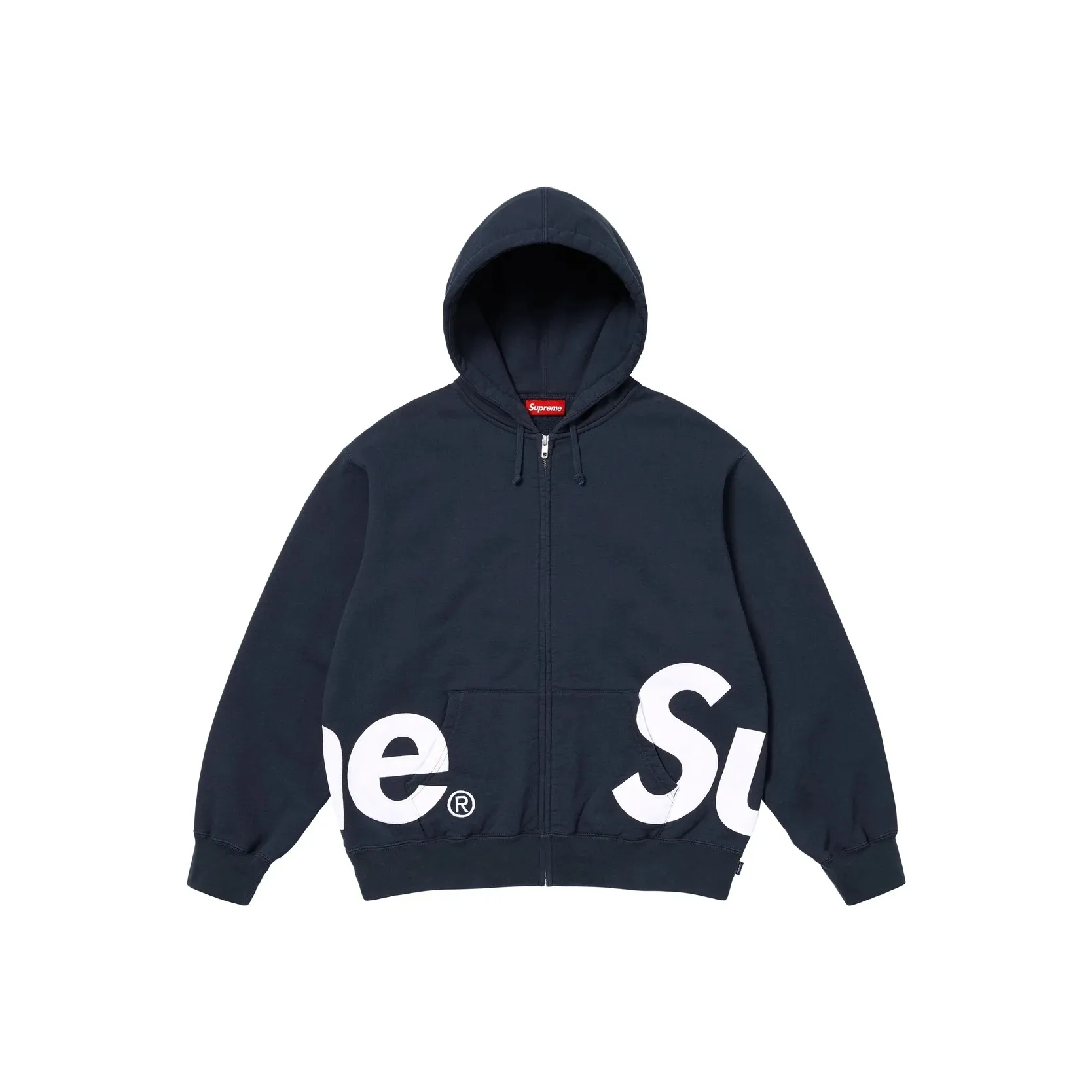 Supreme SS25 WEEK14 Big Logo ZIP UP Худи Свитшот Унисекс
