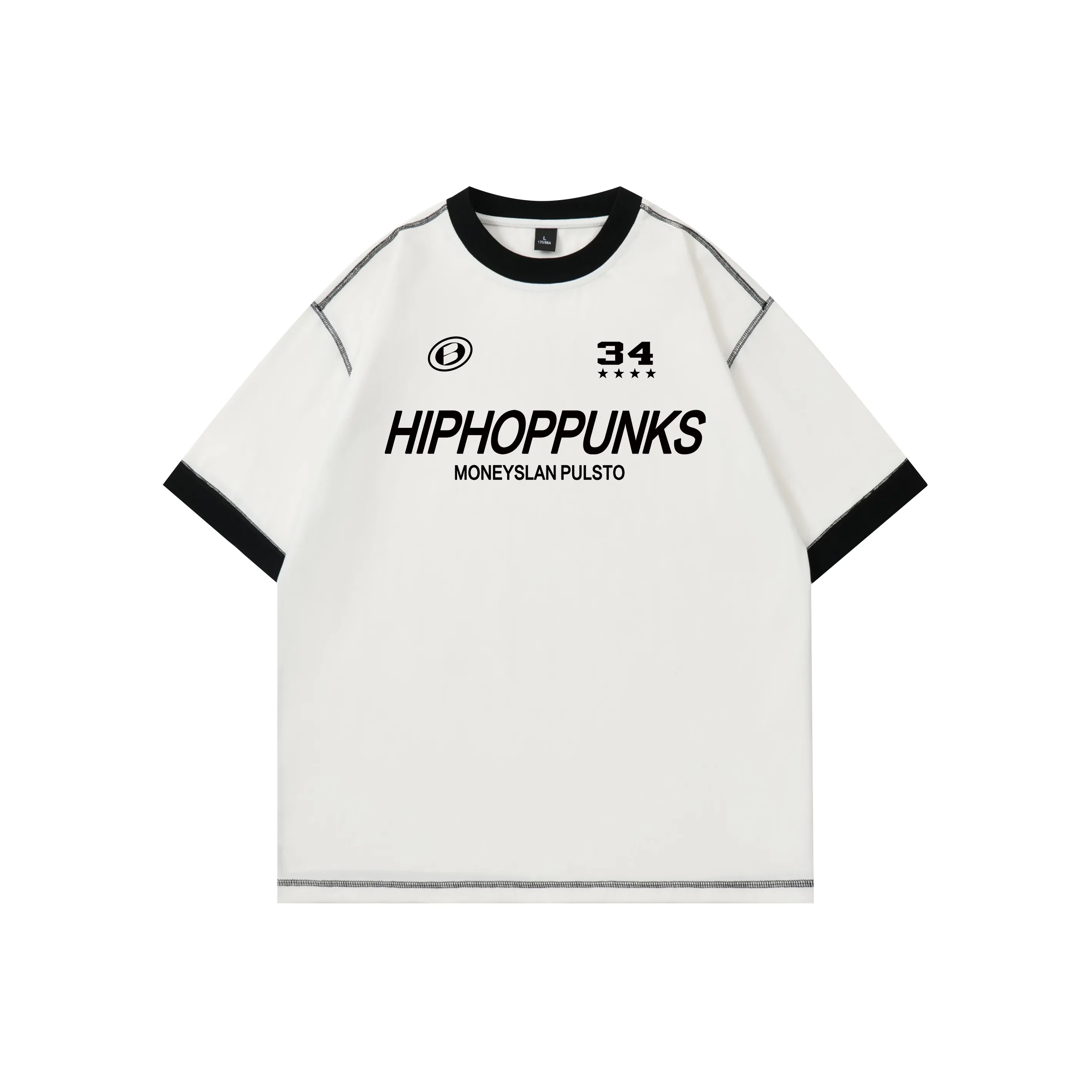 HIPHOPPUNKS Белая Унисекс Футболка