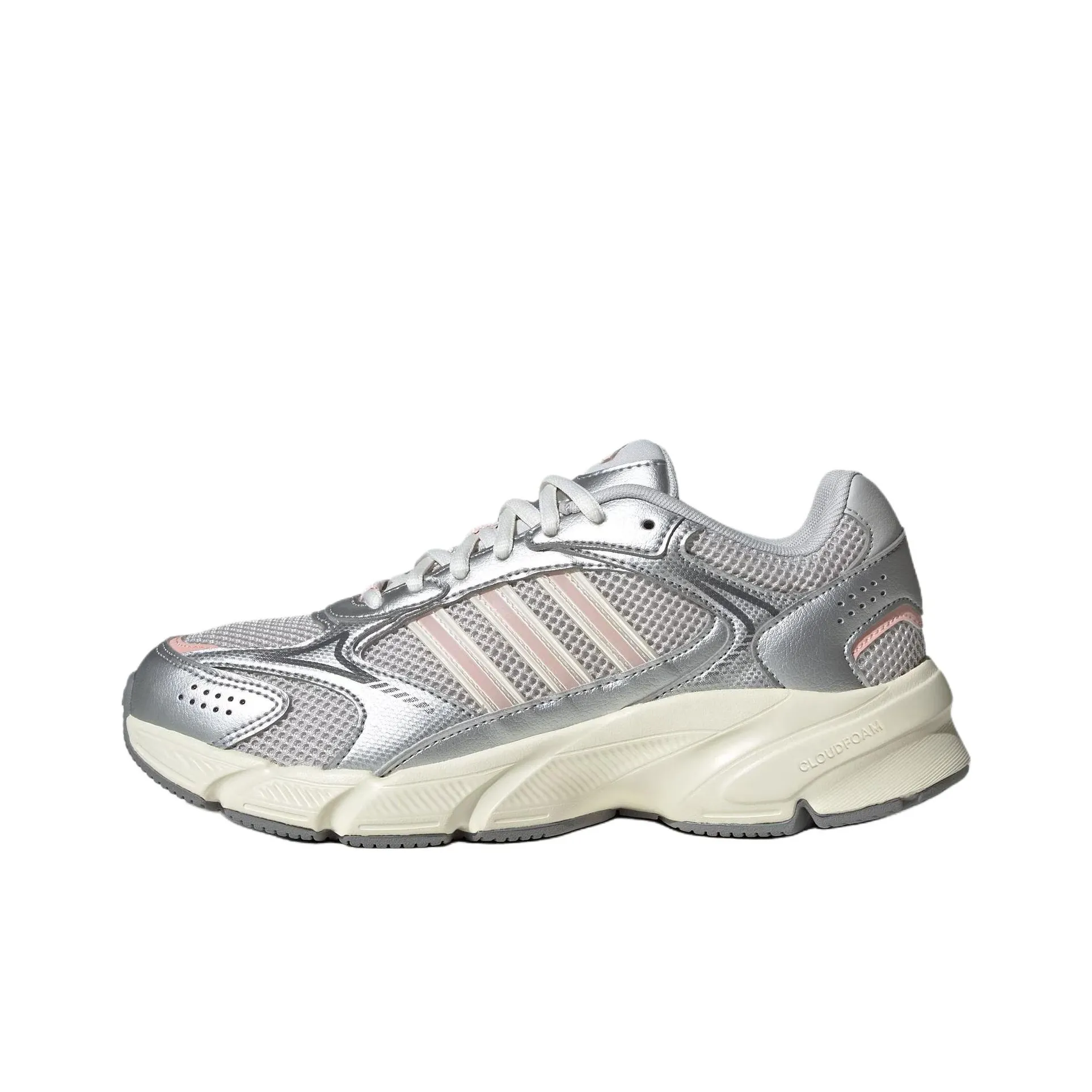 Adidas CRAZYCHAOS 2000 Устойчивый к истиранию Низкий Топ Casual Женский Серебряный Розовый
