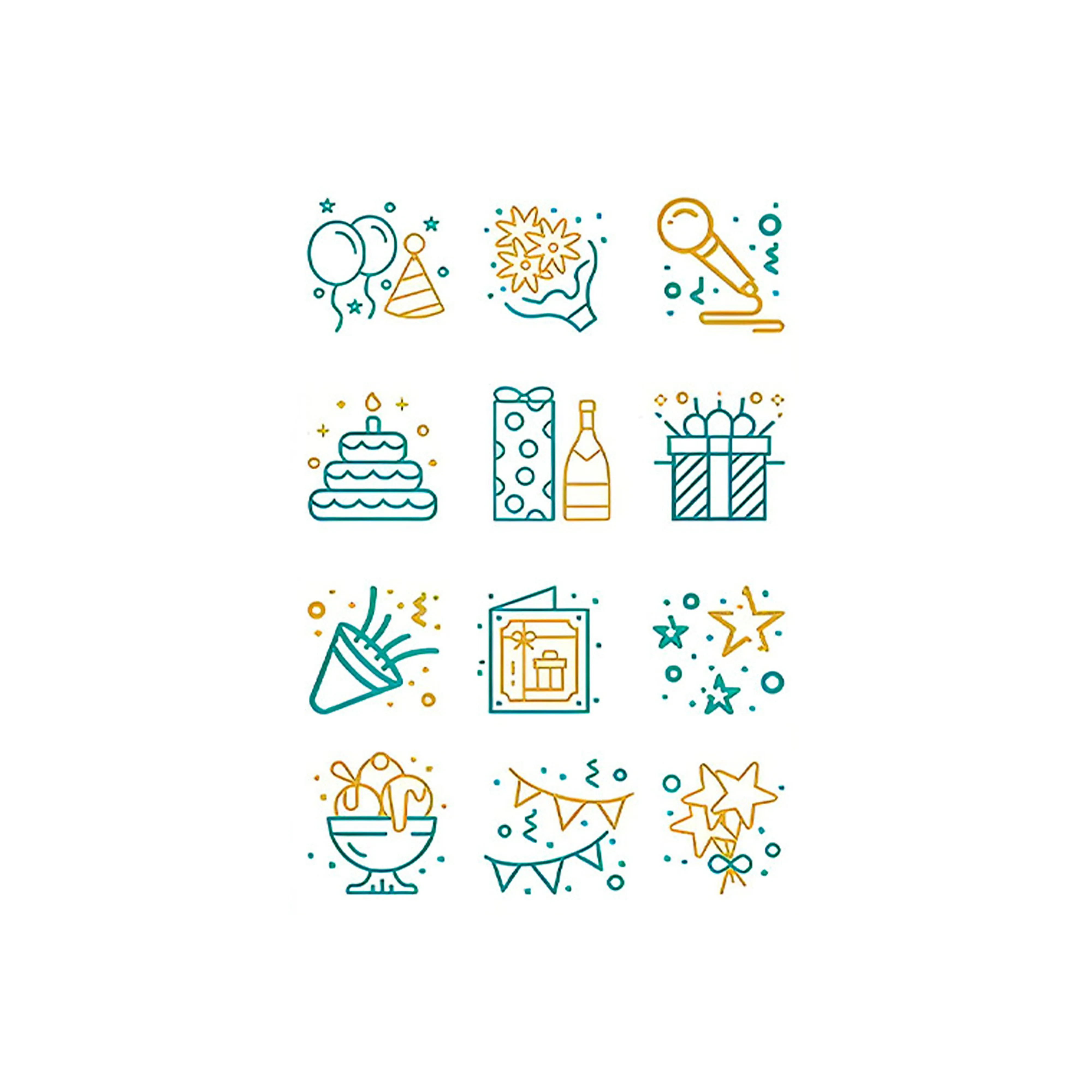 SHITIAN Сегодня Вечеринка Многоцветный Наклейка Татуировка