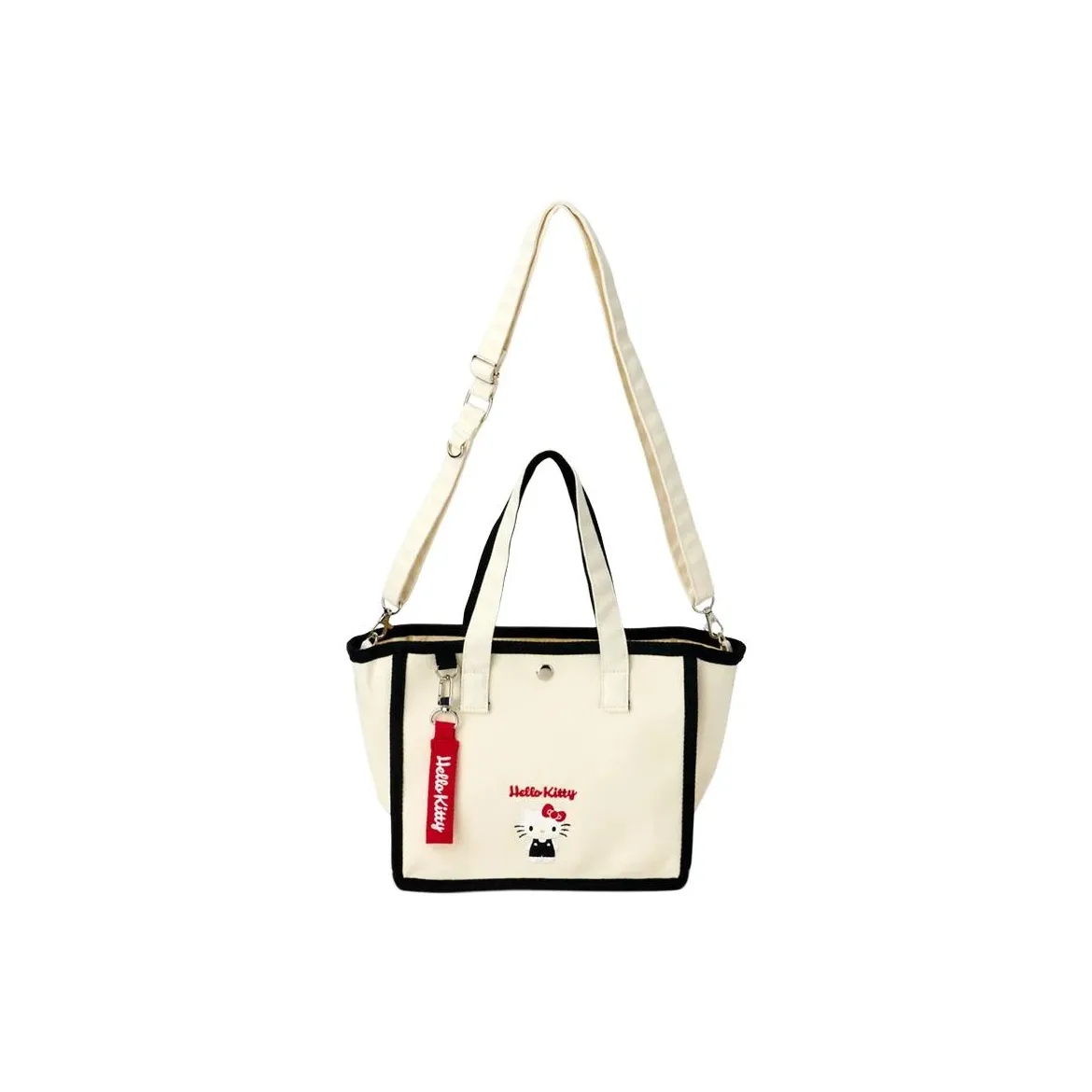 Sanrio Hello Kitty Хлопок с Полиэстером Тоут Сумка Сумка для покупок Мини Женская Бежевая
