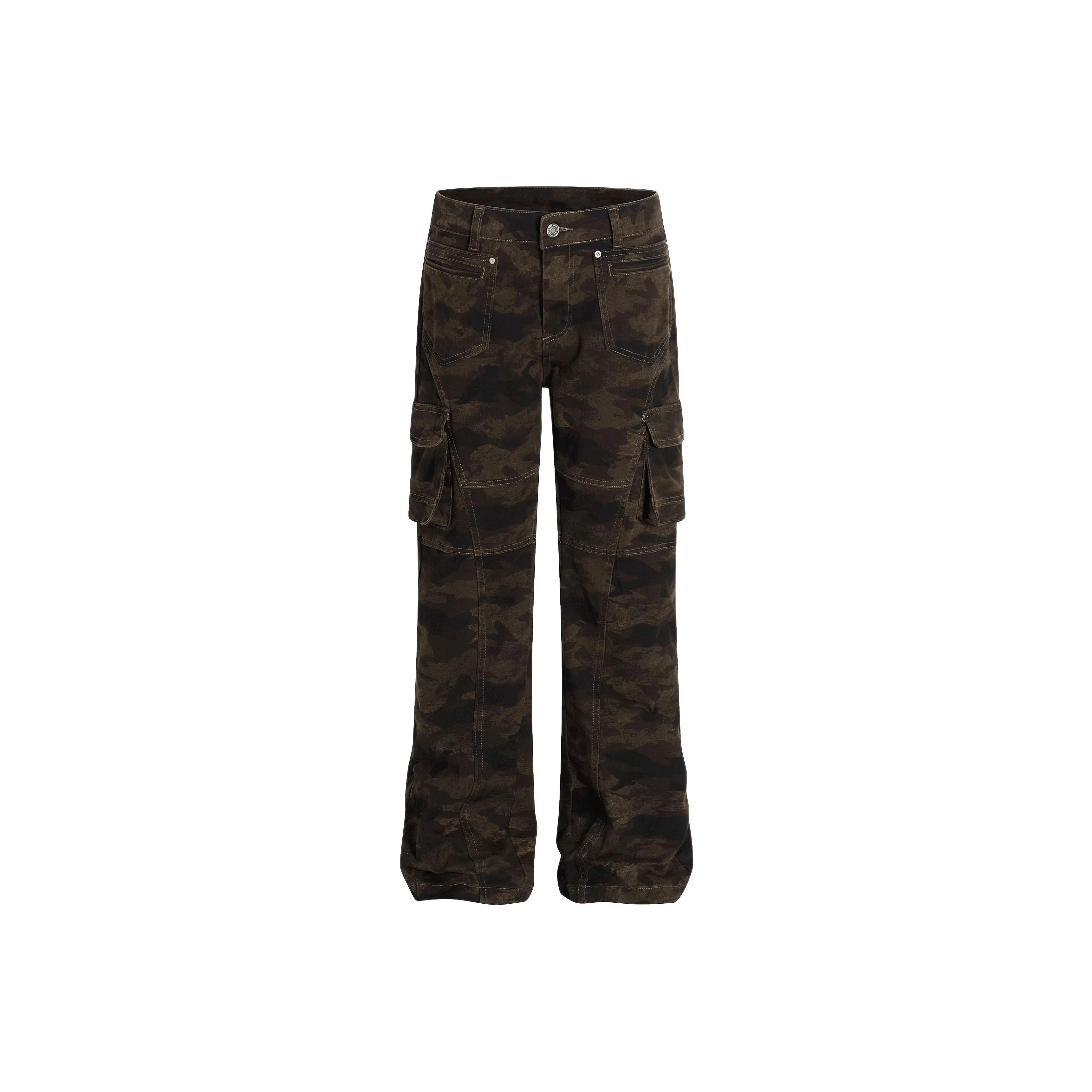 TUCANO Камуфляж Унисекс Брюки с карманами