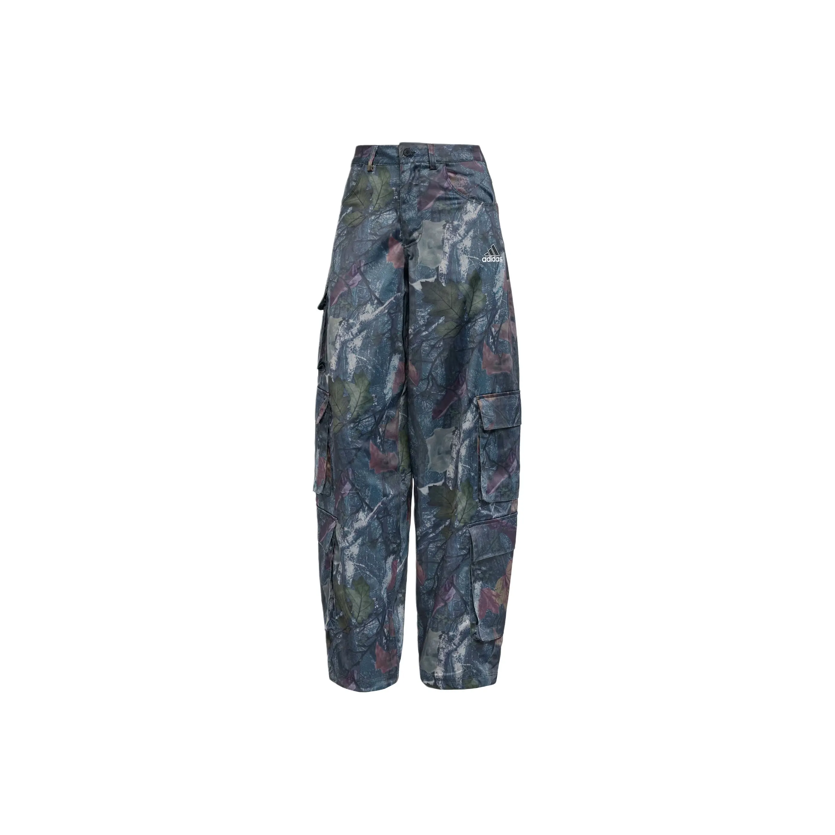 Adidas Originals Leaf Camo Print Satin Cargo Pants
