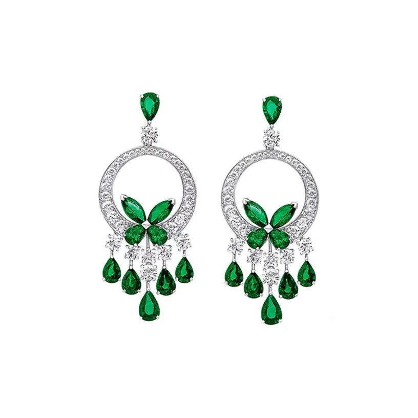 Drejew Серьги из меди с цирконием женские