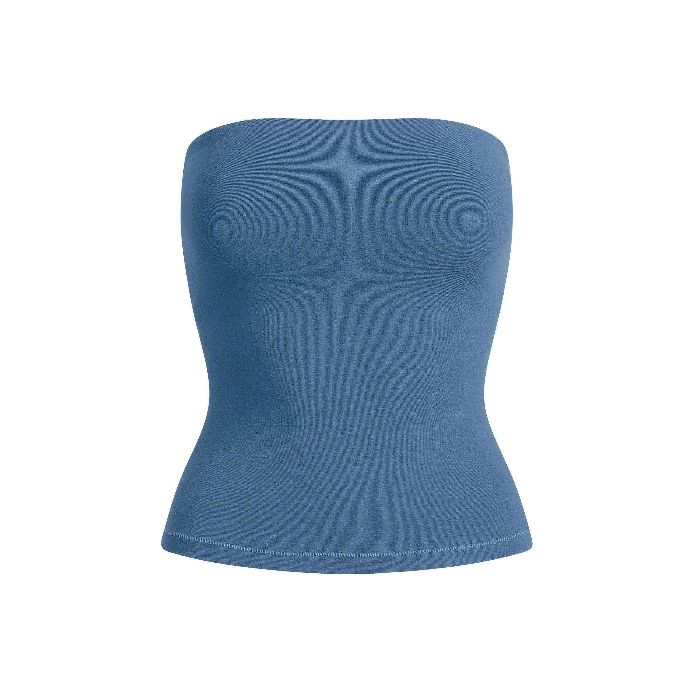 SKIMS Хлопок Джерси TUBE Топ Без бретелей Топ Женские