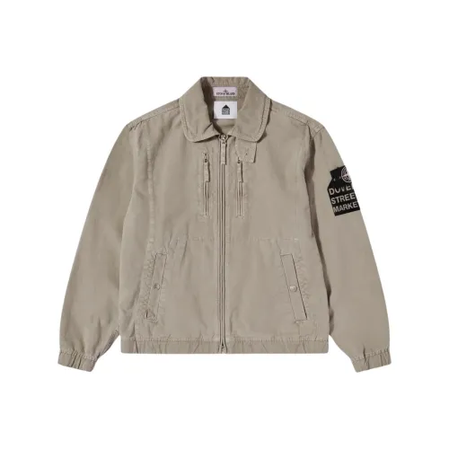 STONE ISLAND Серый Мужские Куртки