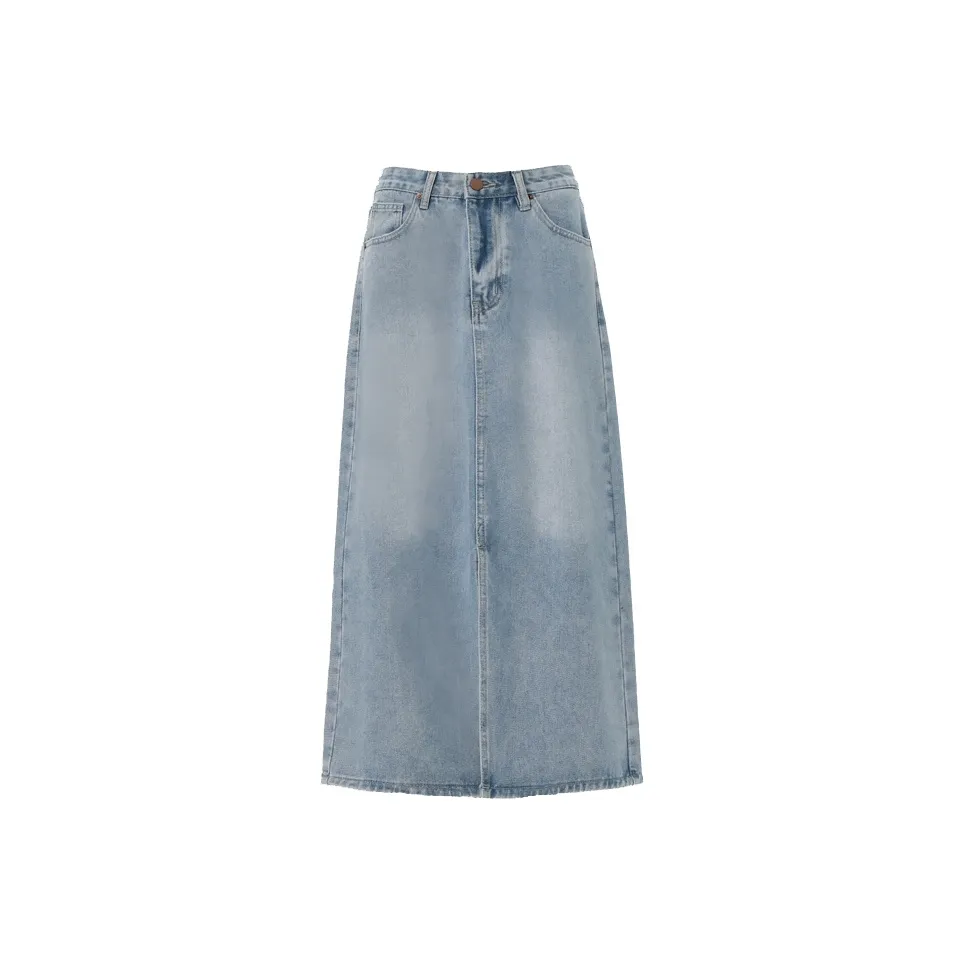 MJB Женские джинсовые длинные юбки