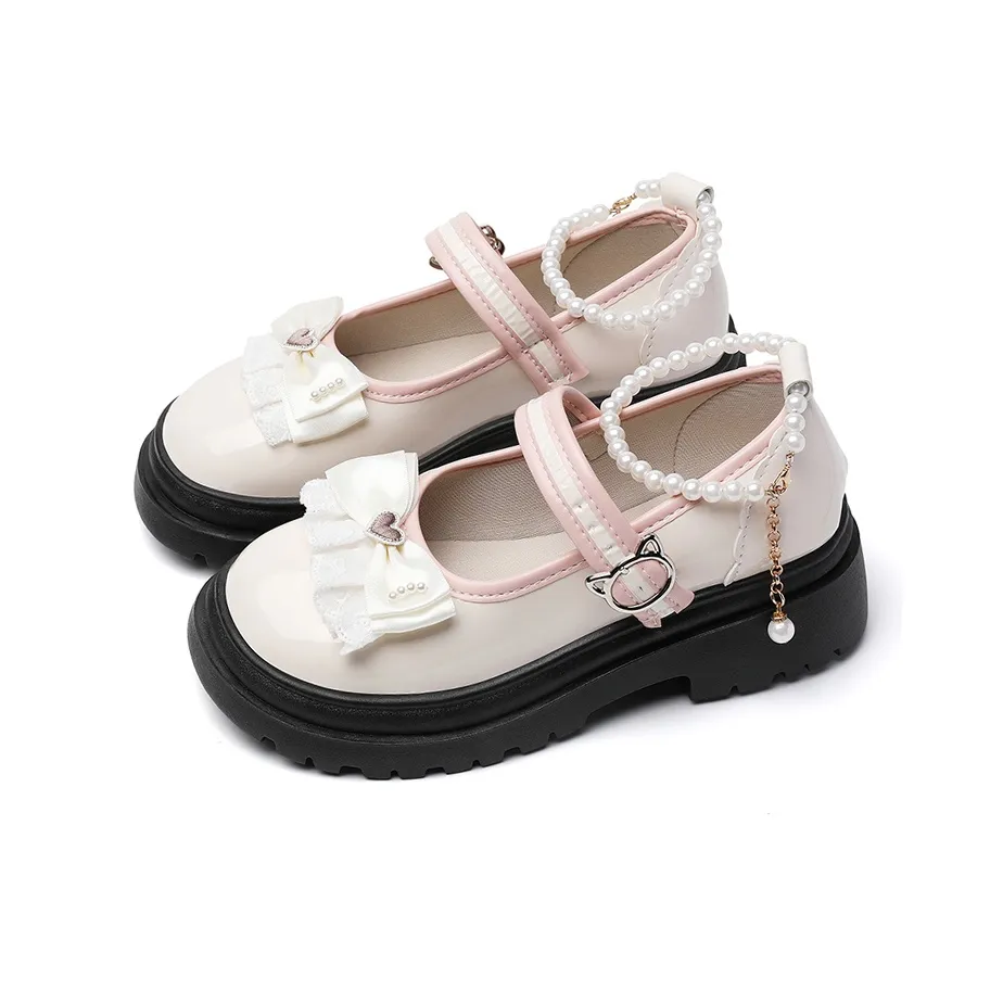 OLDDESIRE Грубый каблук Туфли Мэри Джейн Женские Бежевые