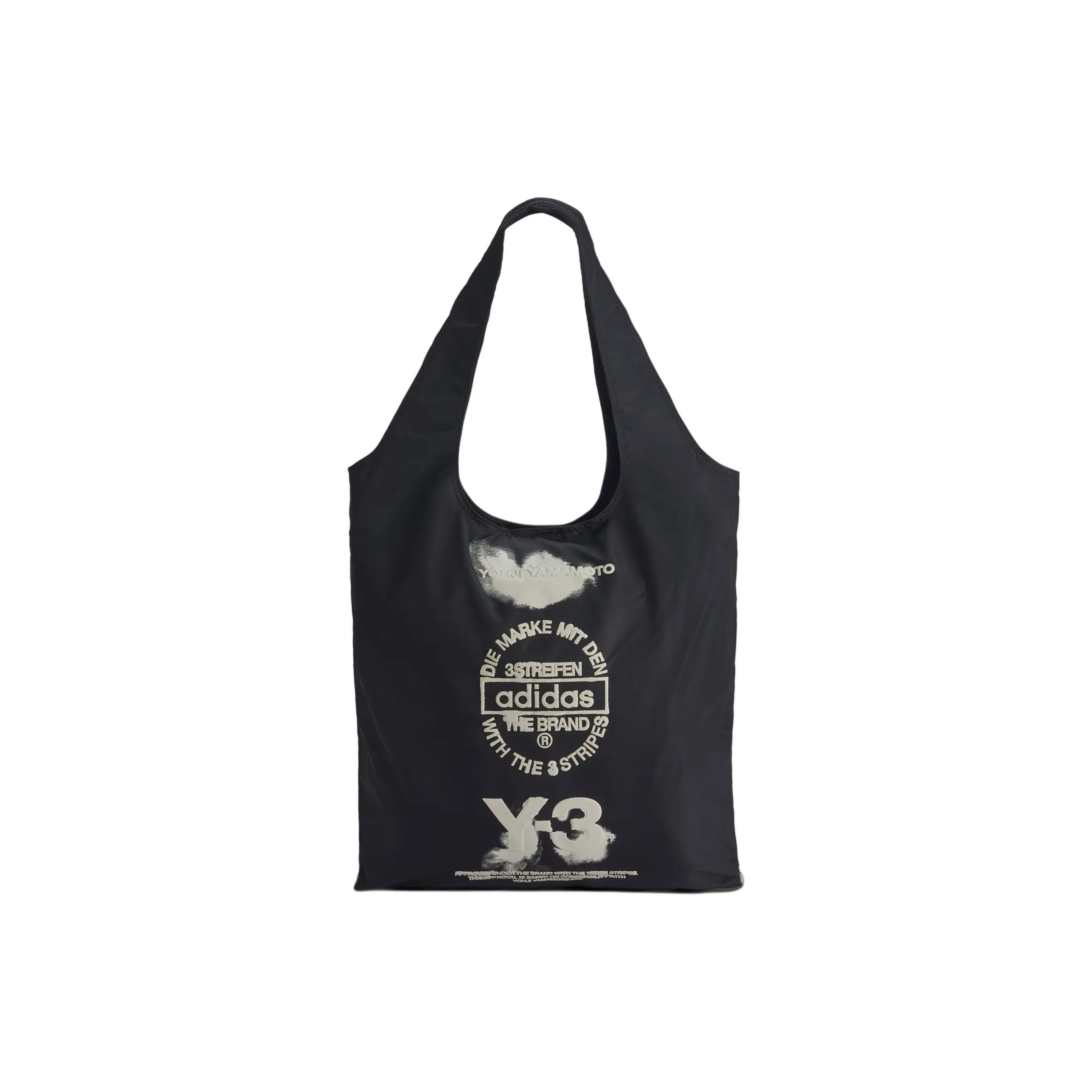 Y 3 Переработанный Нейлон Тоут Сумка Сумка для покупок Сумка Обычная Унисекс Черная
