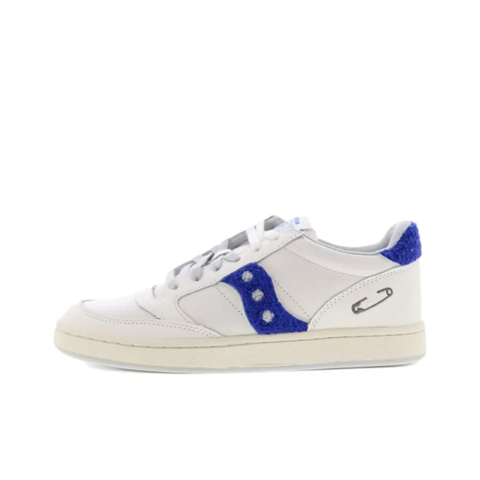 Saucony Jazz Court Устойчивые к истиранию Низкие Кроссовки для скейтбординга Мужские Белые