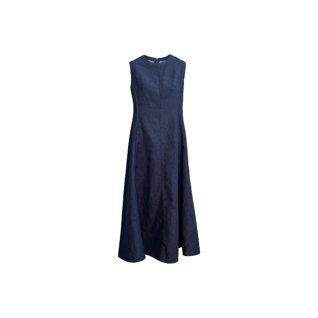 BVODE Темно-синий Женские Платья без рукавов