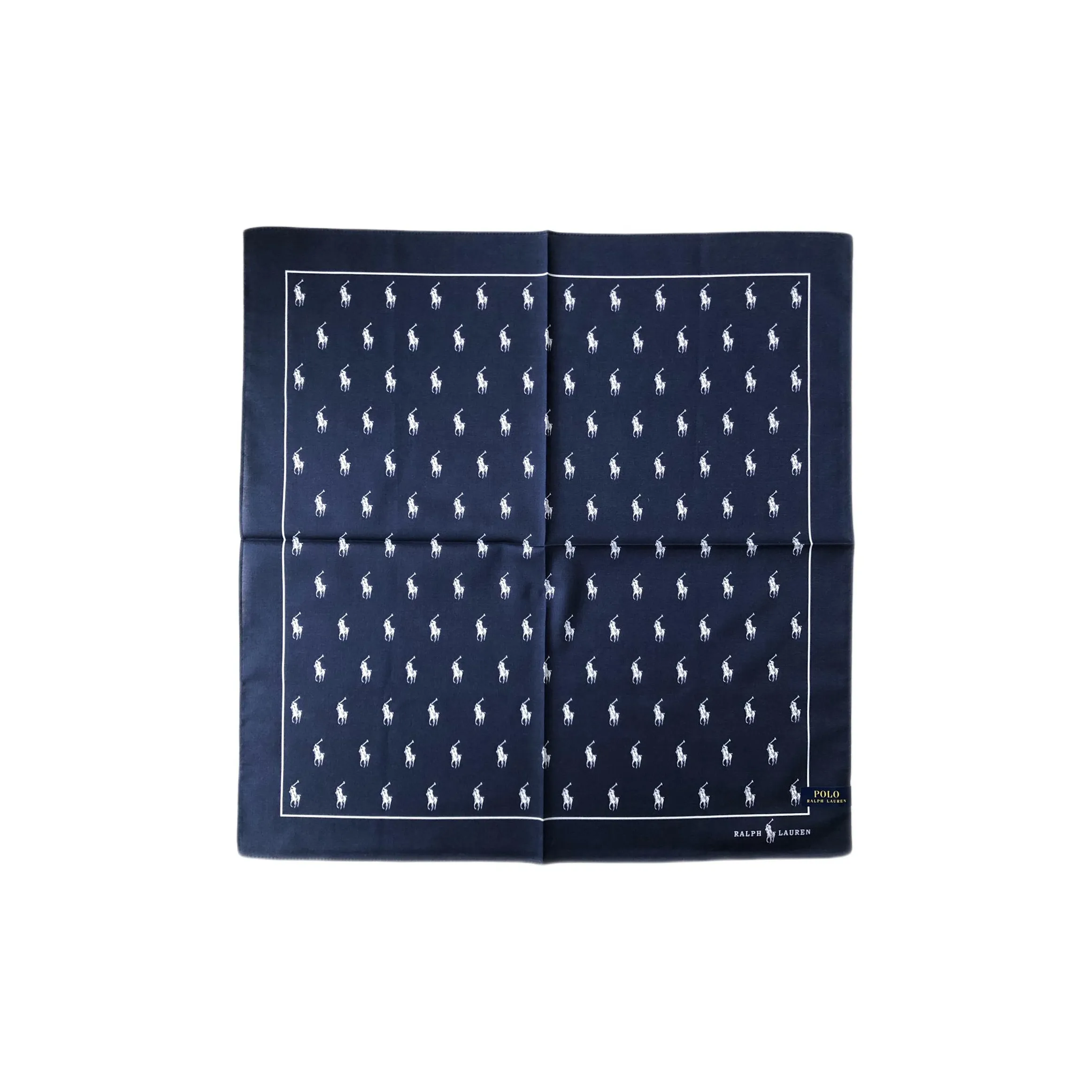 Шарфы из шелка Polo Ralph Lauren унисекс синий