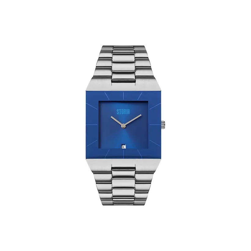 STORM OMARI GRAND Collection Кварцевые часы механизм ремешок из нержавеющей стали синий циферблат унисекс